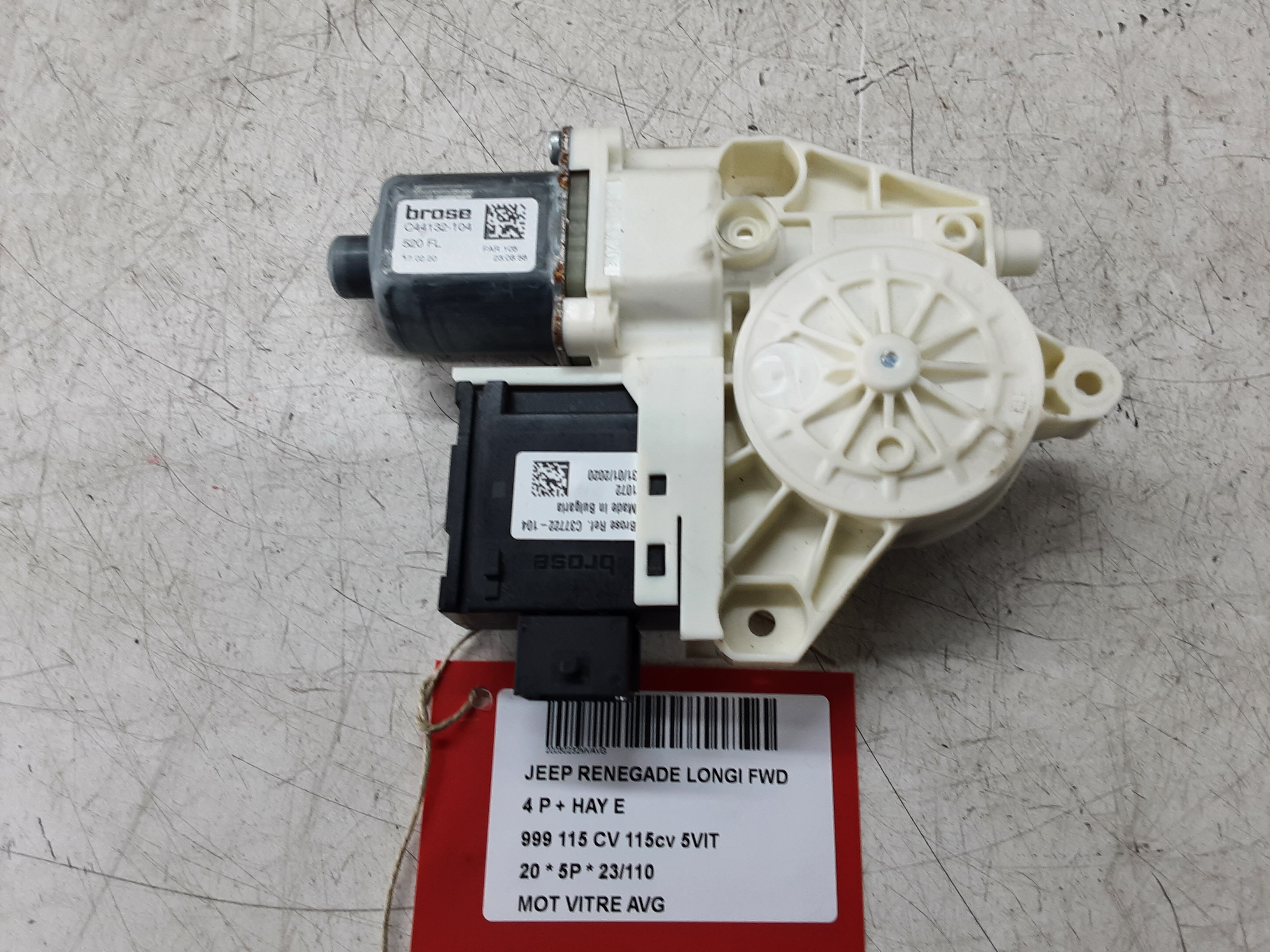 MOTOR RUITMECHANISME VOOR LINKS Jeep RENEGADE (1) Facelift 9/18+