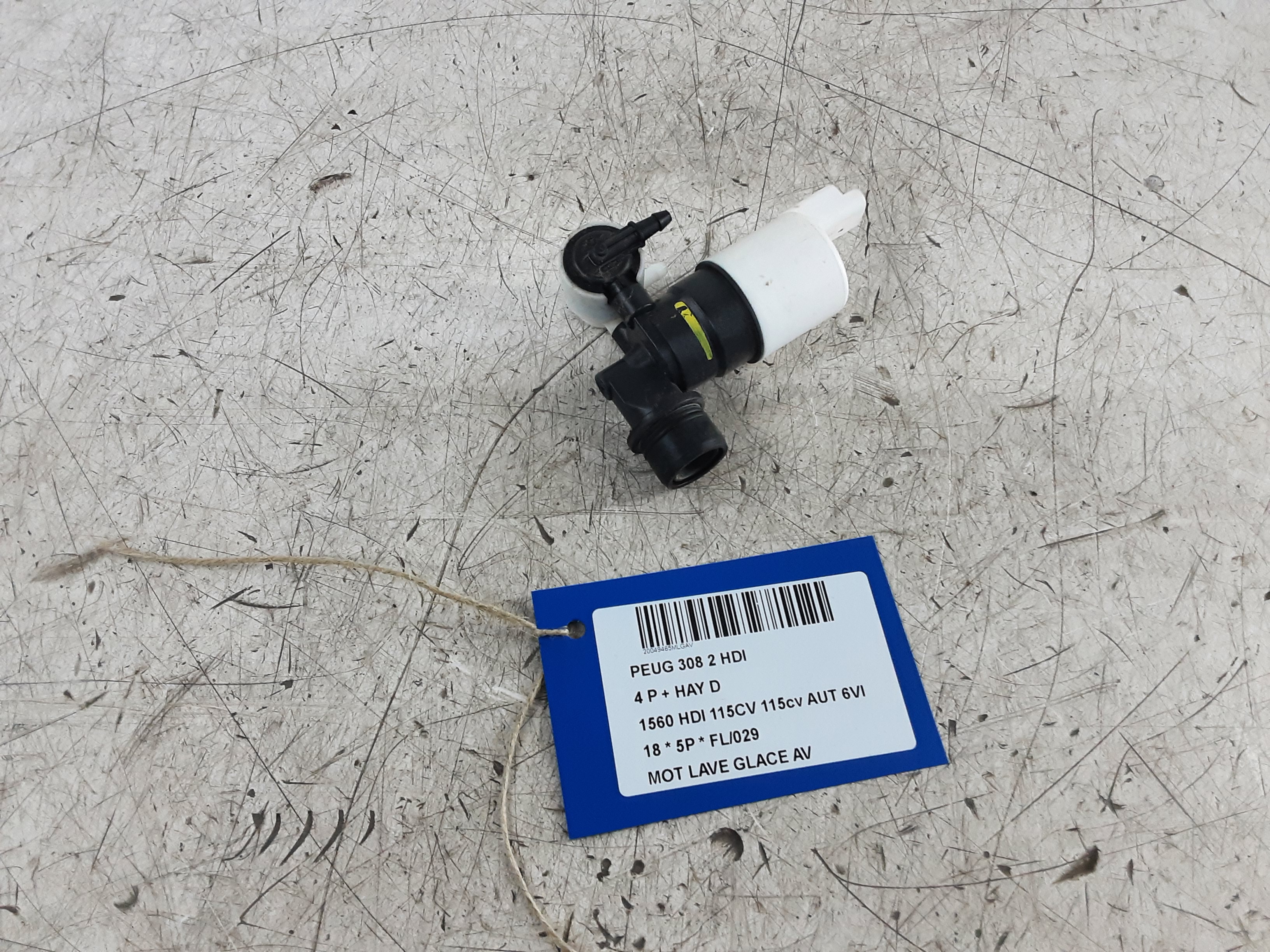 MOTEUR DE LAVE-GLACE AVANT Peugeot 308 (2) 9/13-6/17