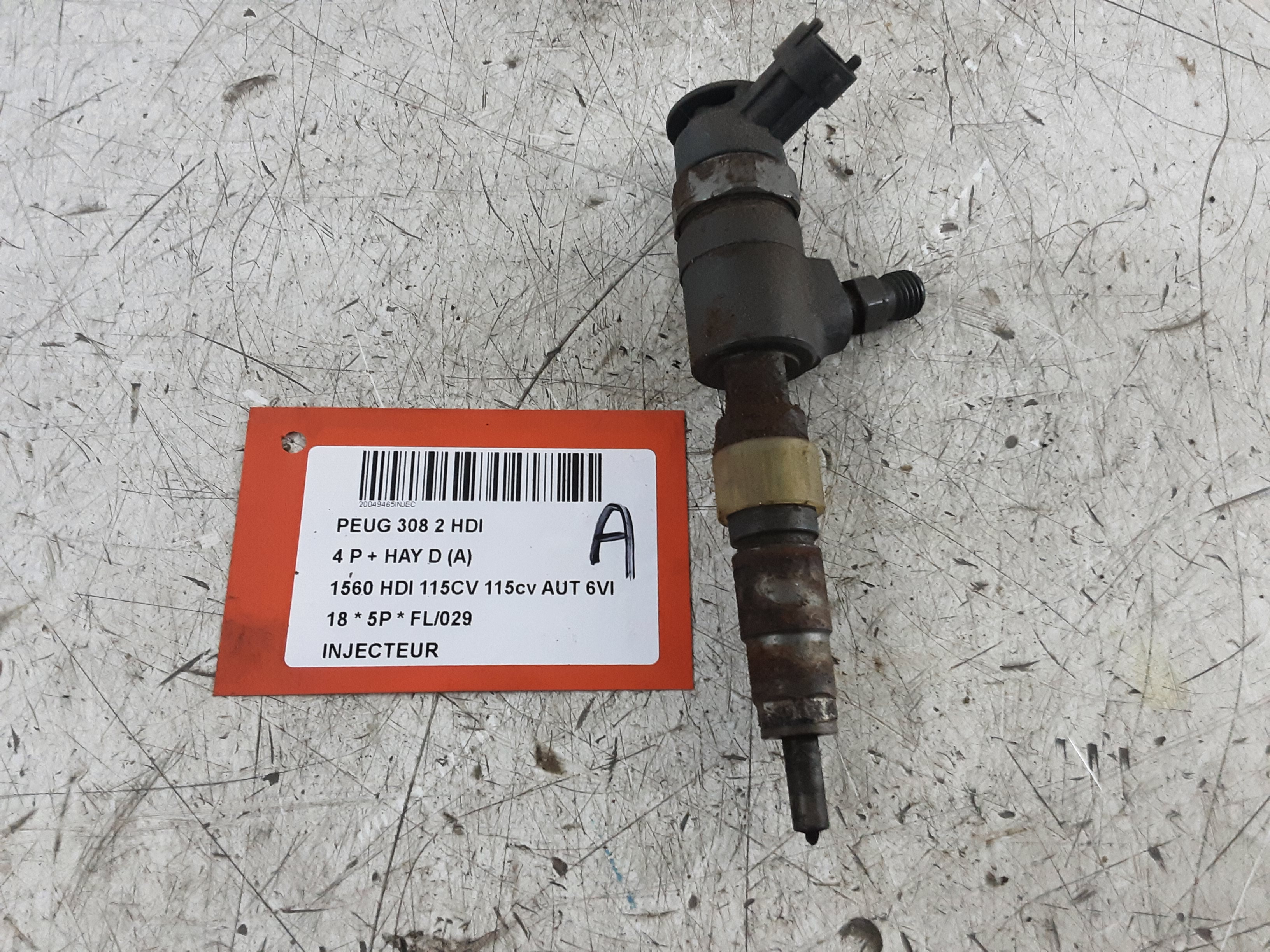 INJECTEUR Peugeot 308 (2) 9/13-6/17