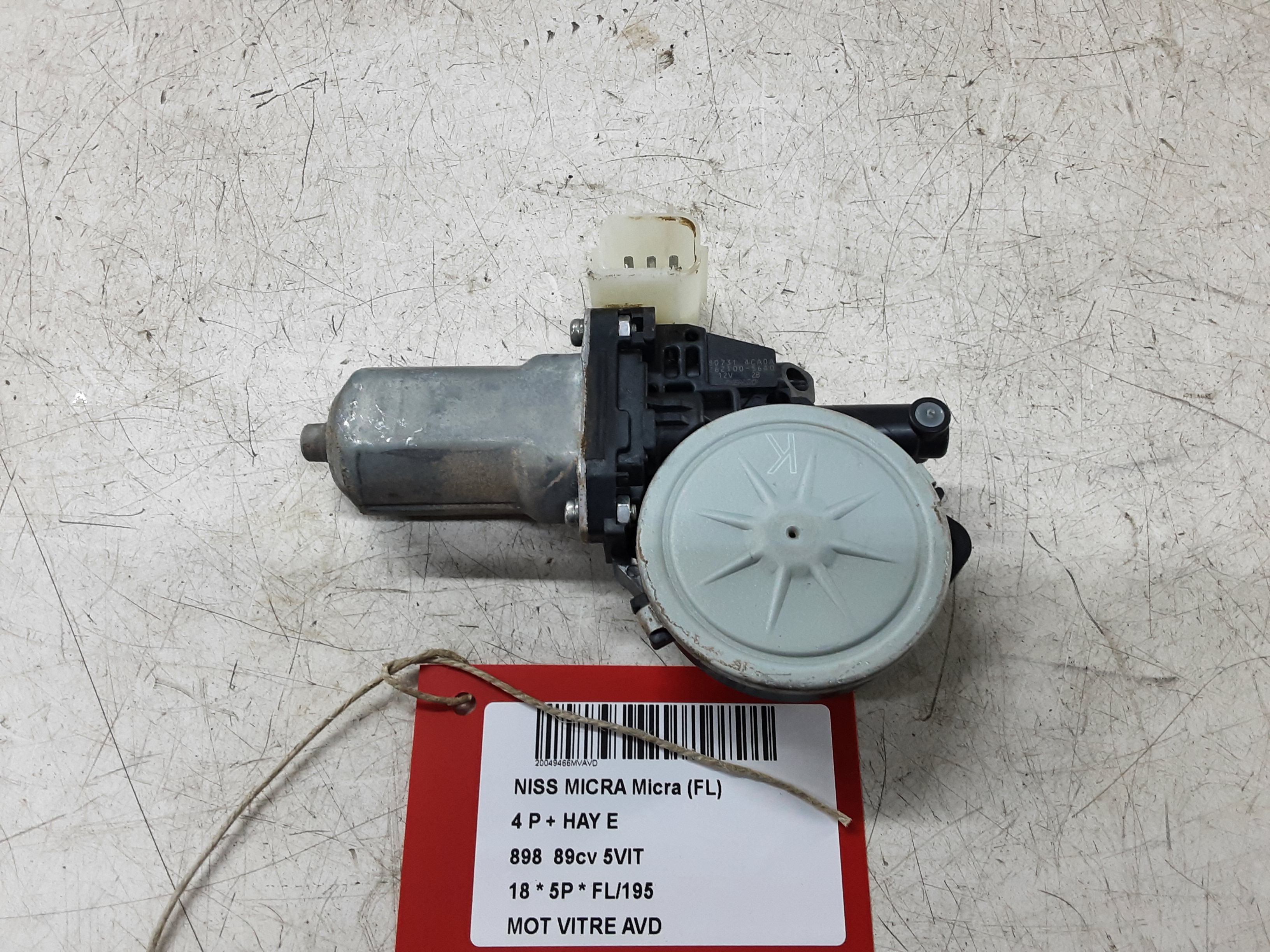 MOTOR RUITMECHANISME VOOR RECHTS Nissan MICRA 3/17+ K14