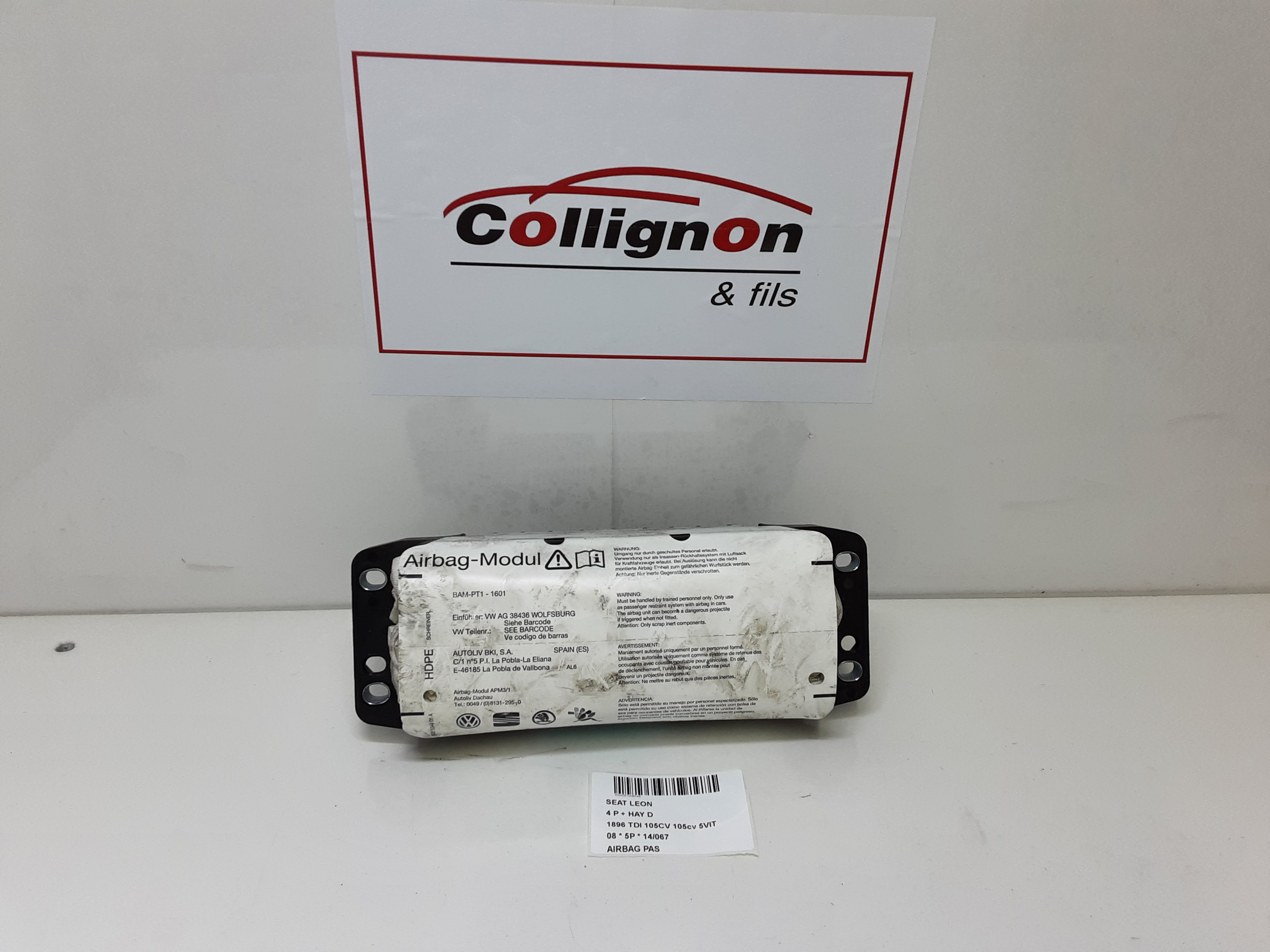 AIRBAG PASSAGIER Seat LEON (2) (1P)  9/05 - 12