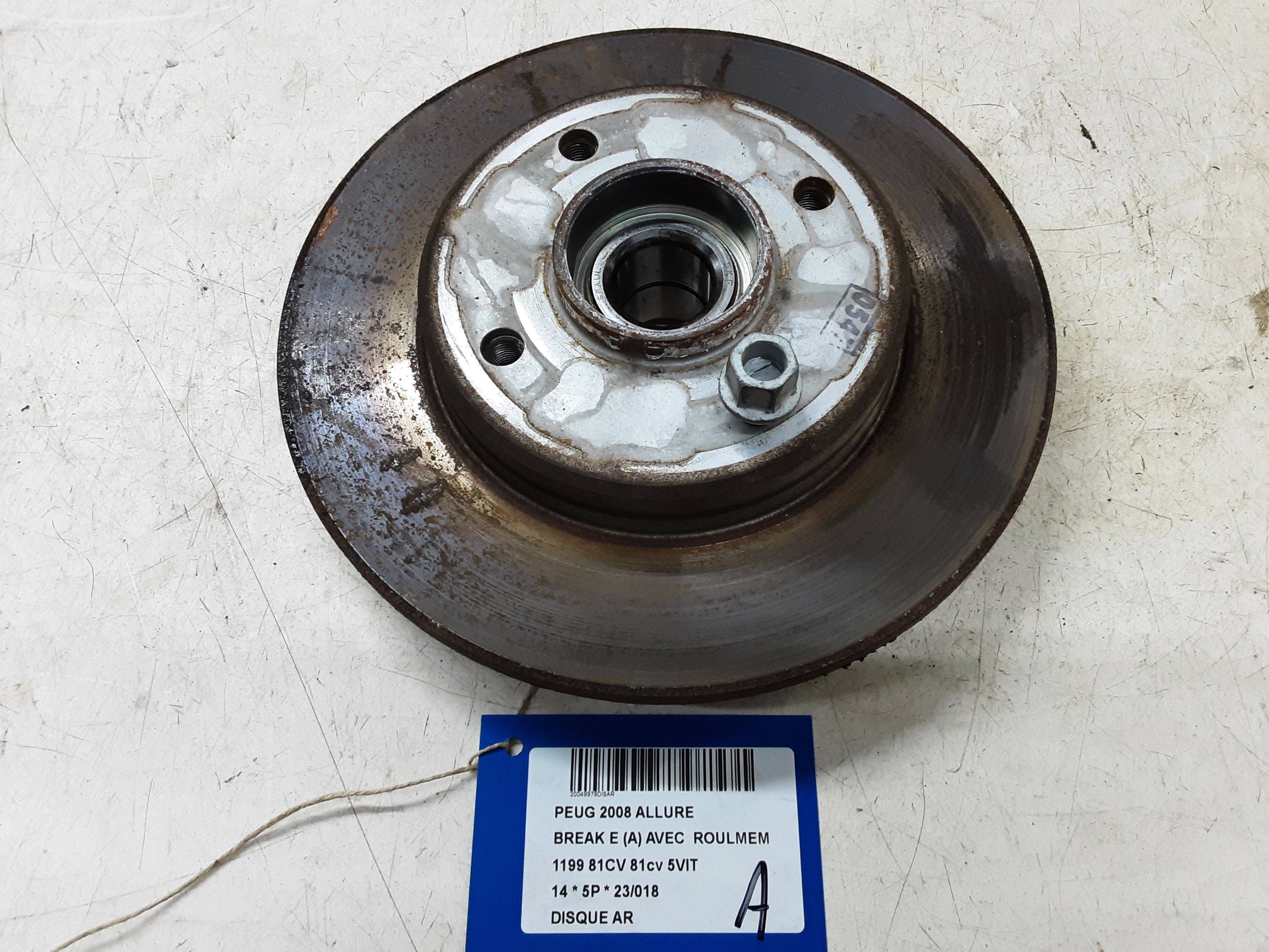 REMSCHIJF ACHTER Peugeot 2008 (1)  5/13 - 4/16