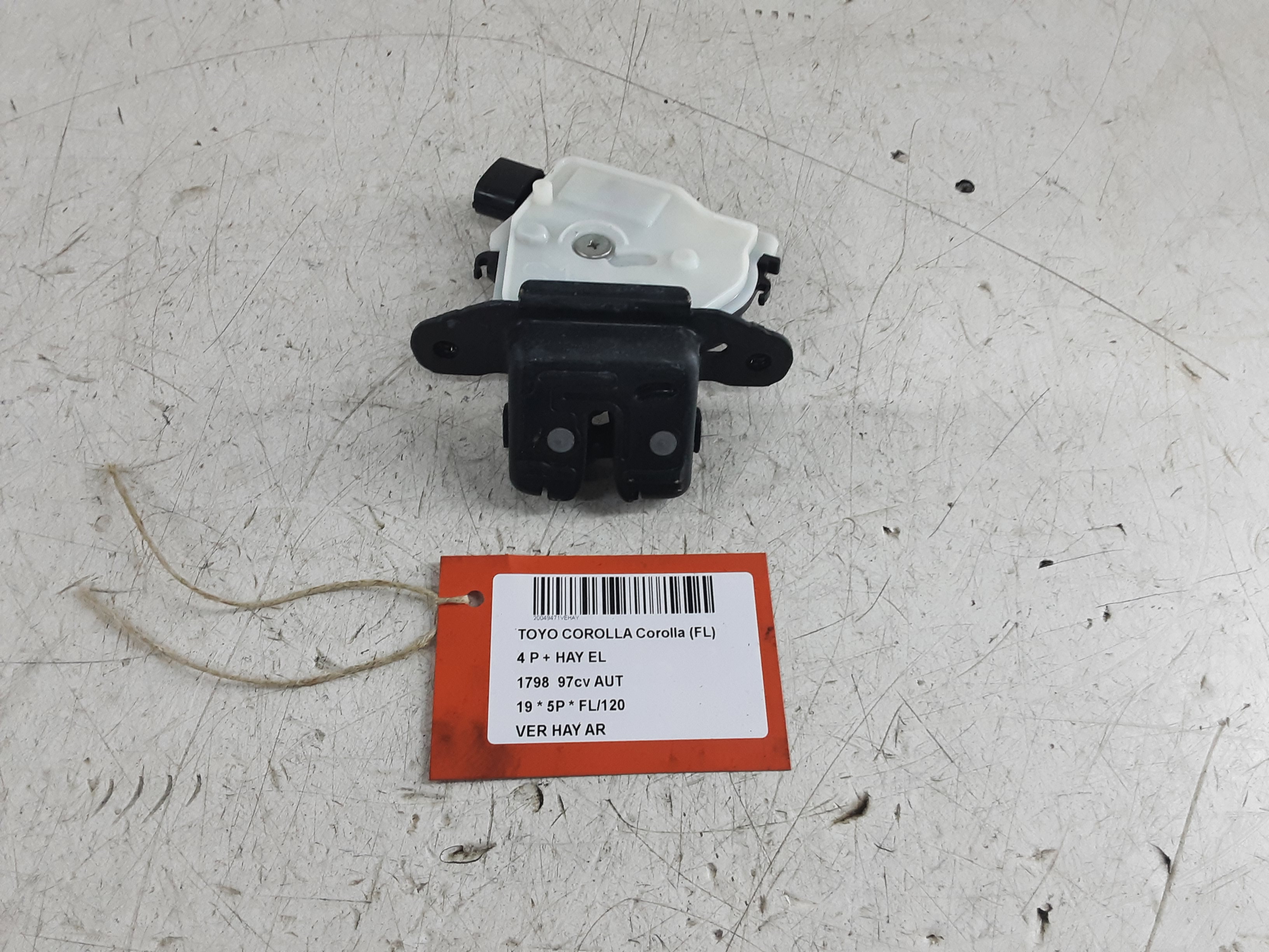CENTRALE VERGRENDELING ACHTERKLEP Toyota COROLLA 5P/5D 18+