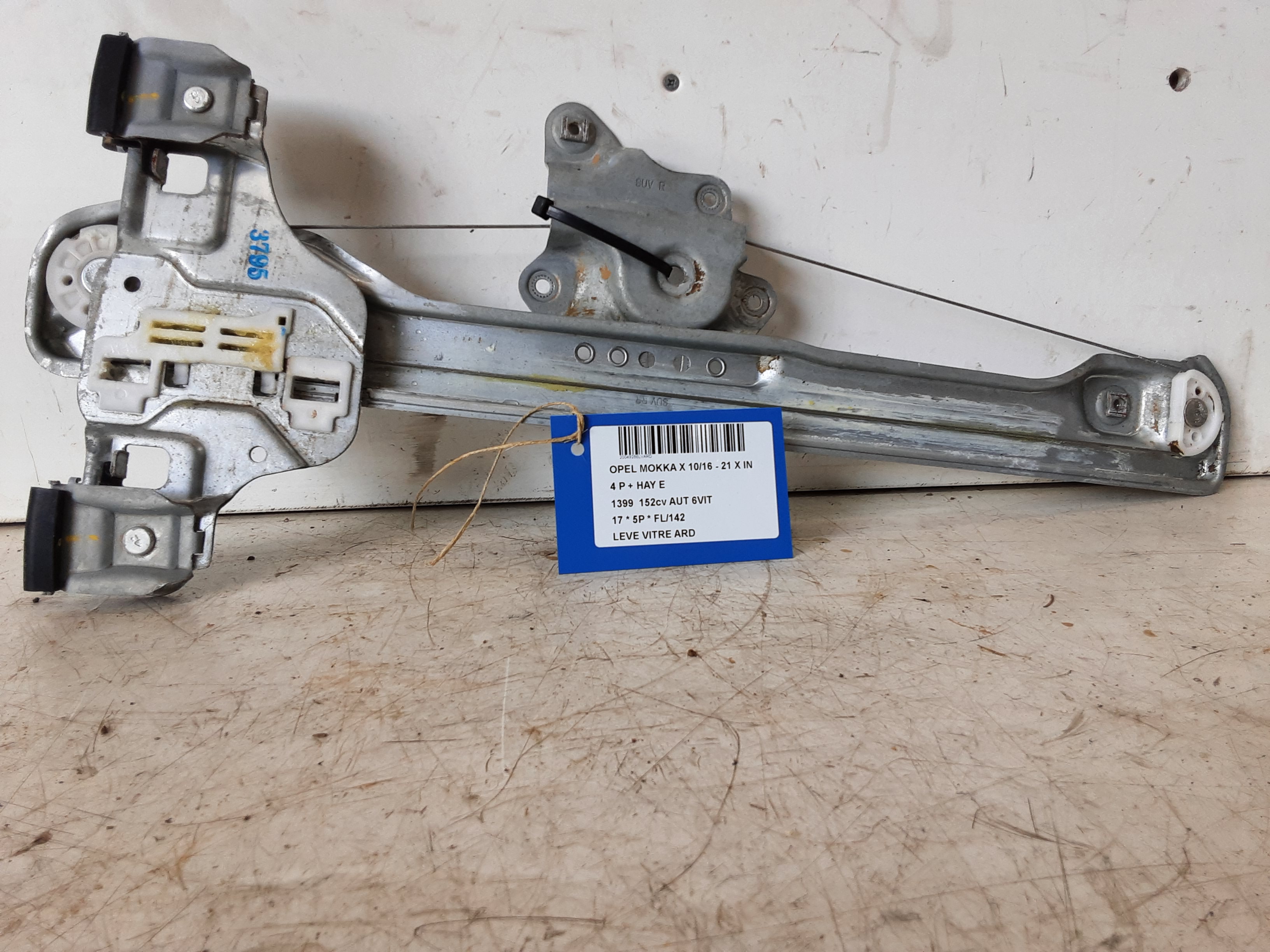 RUITMECHANISME ACHTER RECHTS Opel MOKKA X 10/16 - 21 RUITMECHANISME ACHTER RECHTS Opel MOKKA X 10/16 - 21