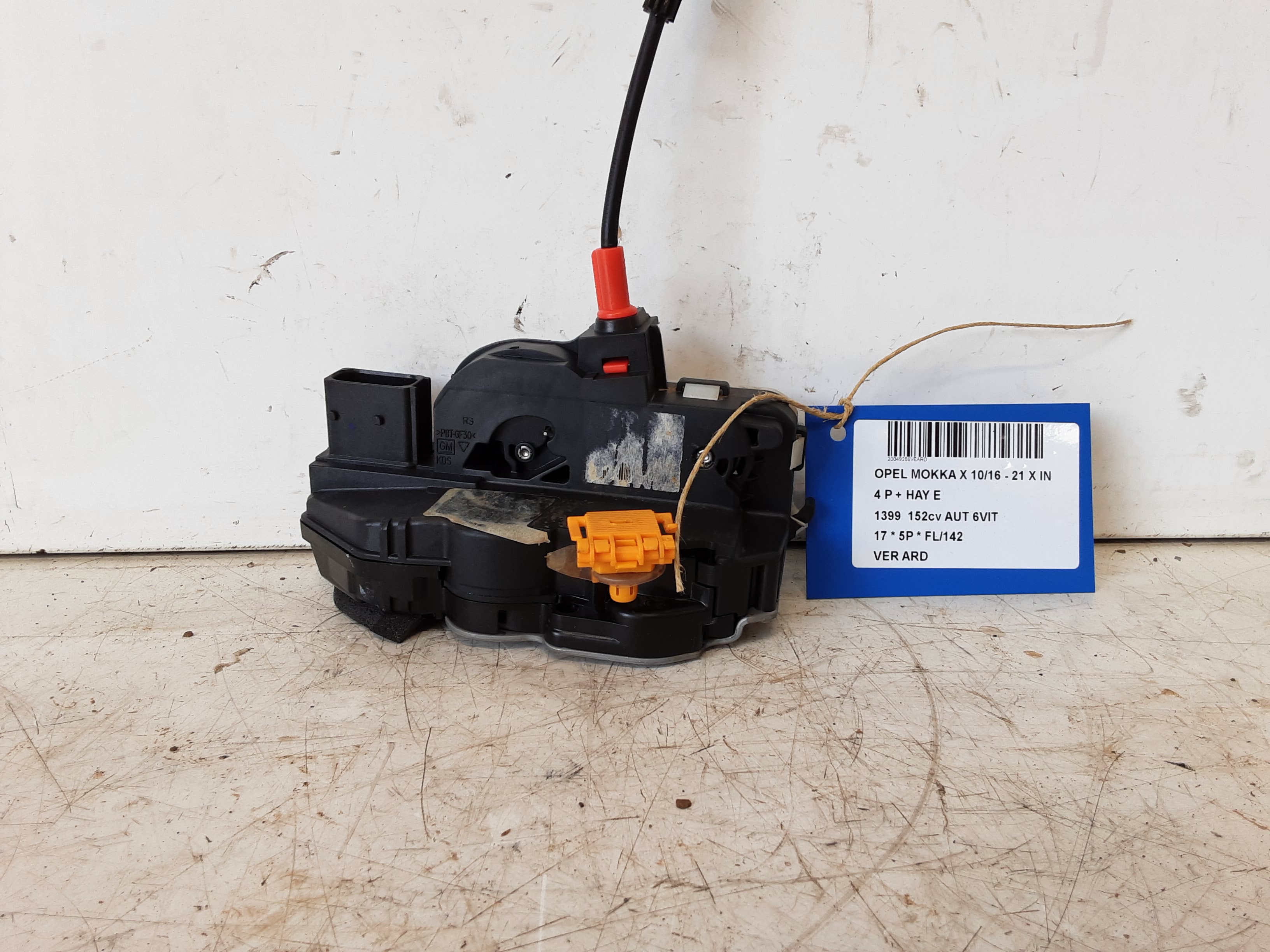 VERGRENDELING ACHTER RECHTS Opel MOKKA X 10/16 - 21