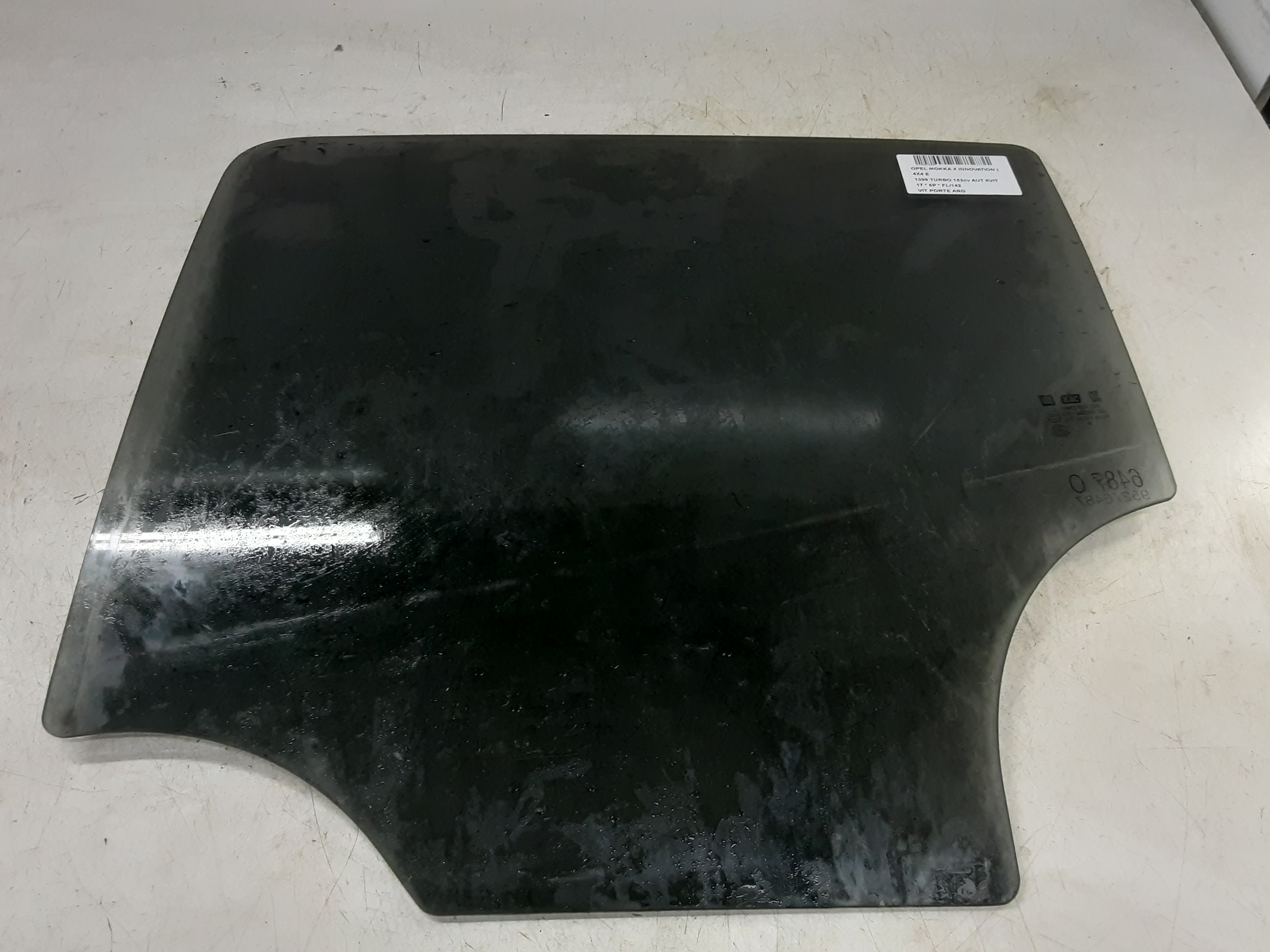 VITRE DE PORTE ARRIERE GAUCHE Opel MOKKA X 10/16 - 21