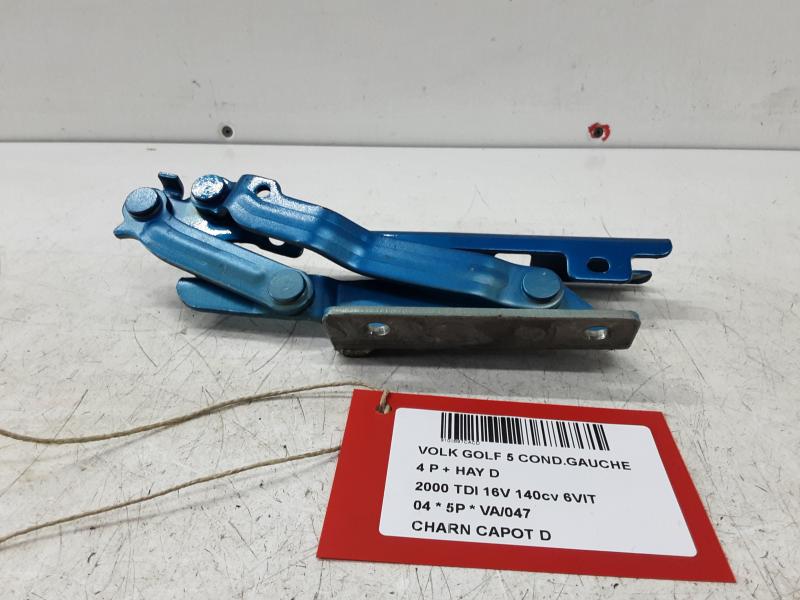 CHARNIERE DE CAPOT DROITE Vw GOLF V 11/03 - 08