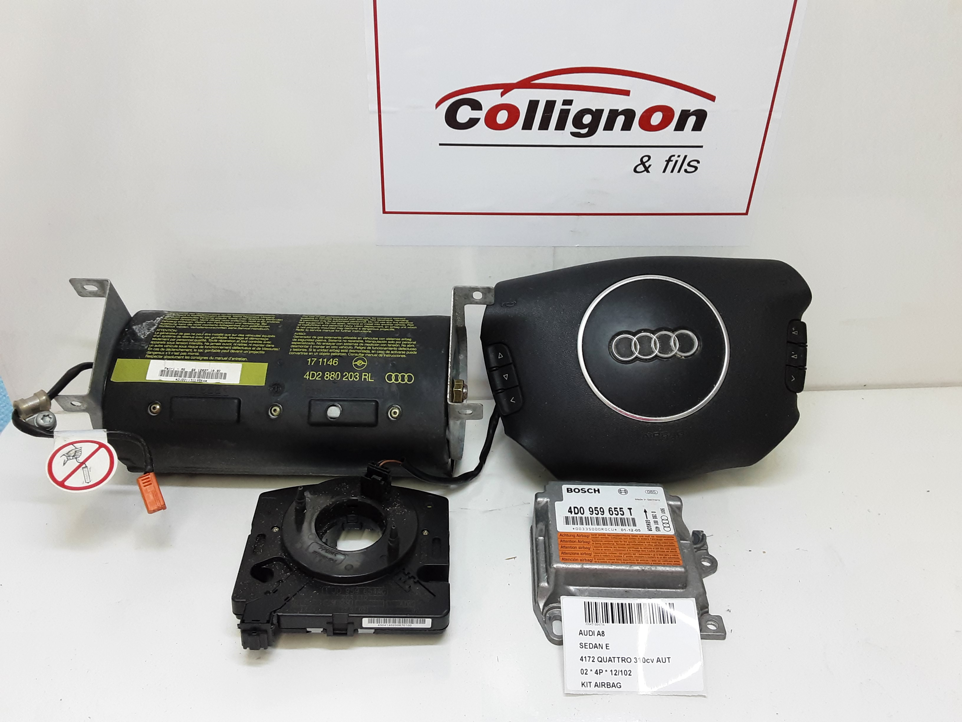 KIT AIRBAG Audi A8 - 09/02