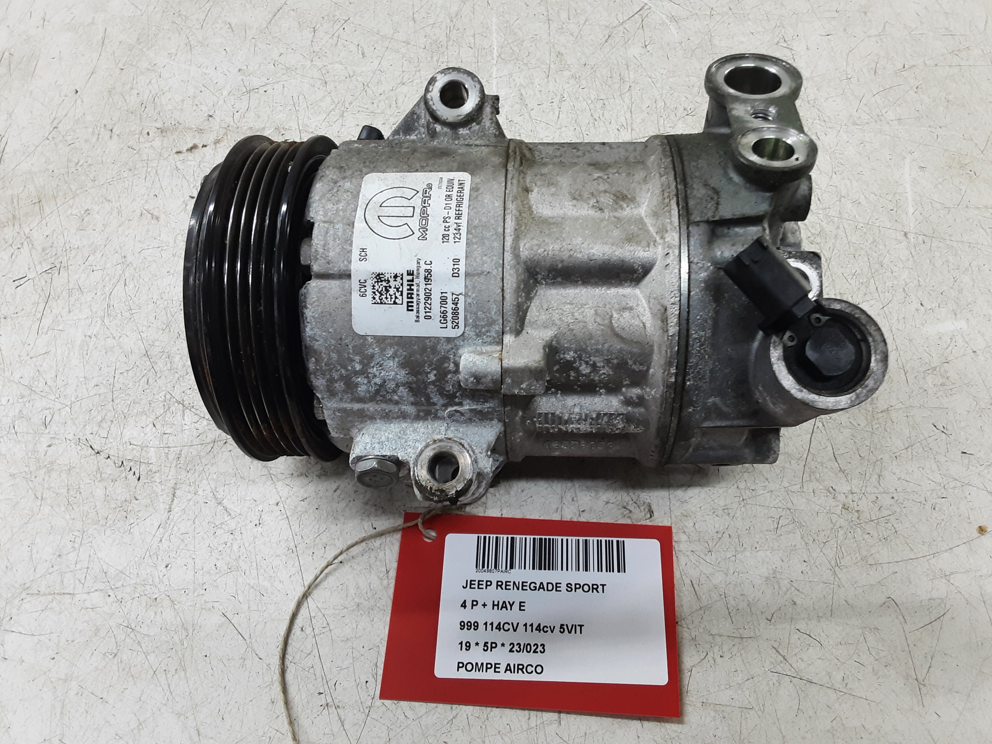 POMPE D&#039;AIRCO Jeep RENEGADE (1) 7/14 - 9/2018