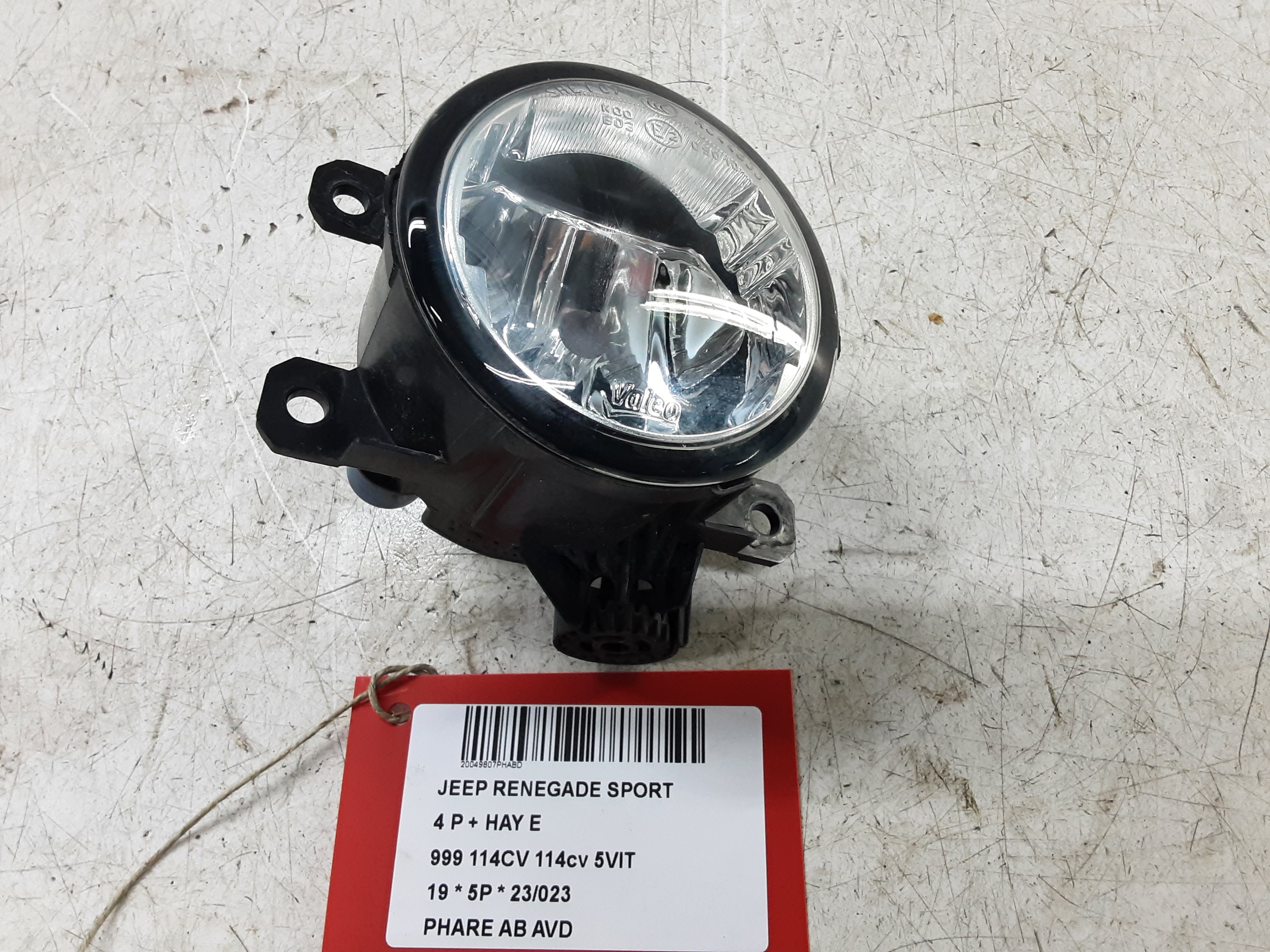 PHARE ANTI-BROUILLARD AVANT DROIT Jeep RENEGADE (1) 7/14 - 9/2018