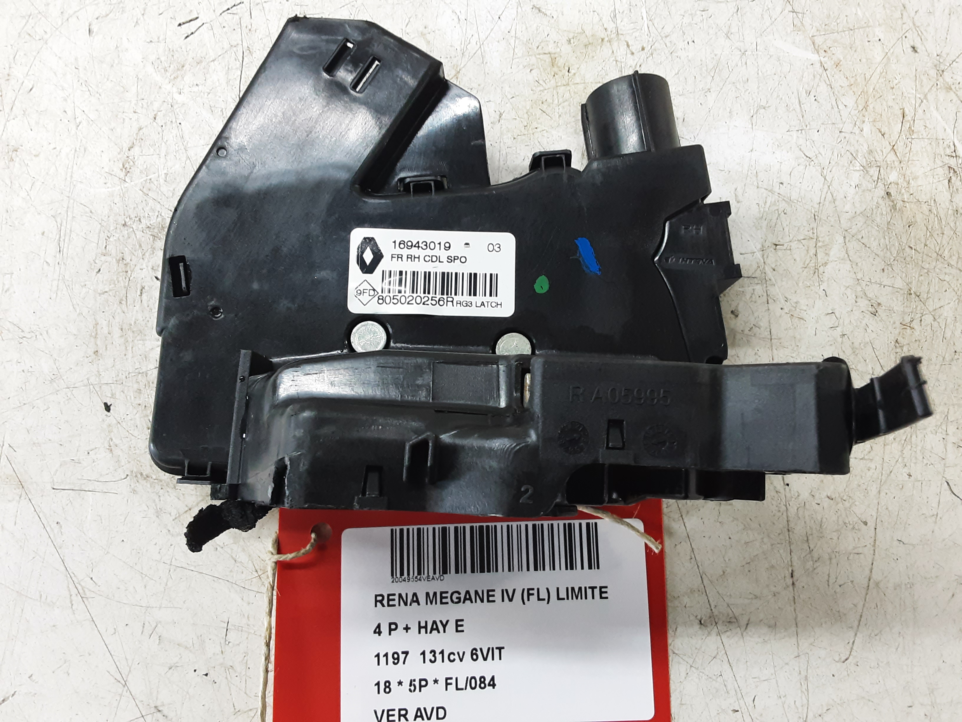 VERGRENDELING VOOR RECHTS Renault MEGANE 5D 16+