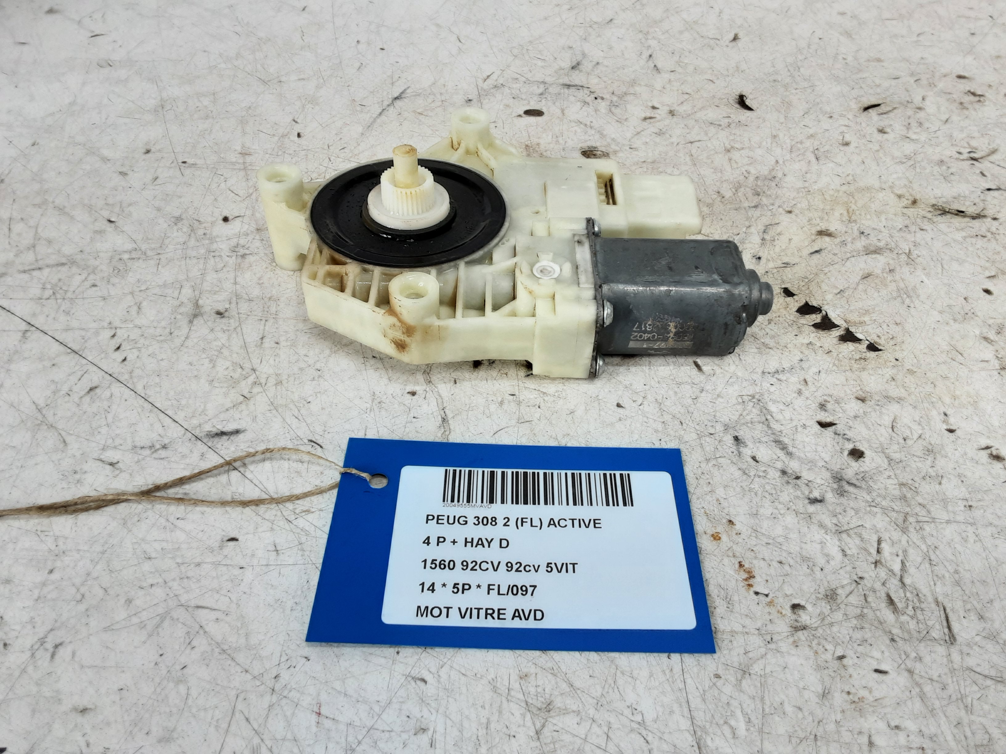 MOTOR RUITMECHANISME VOOR RECHTS Peugeot 308 (2) 9/13-6/17