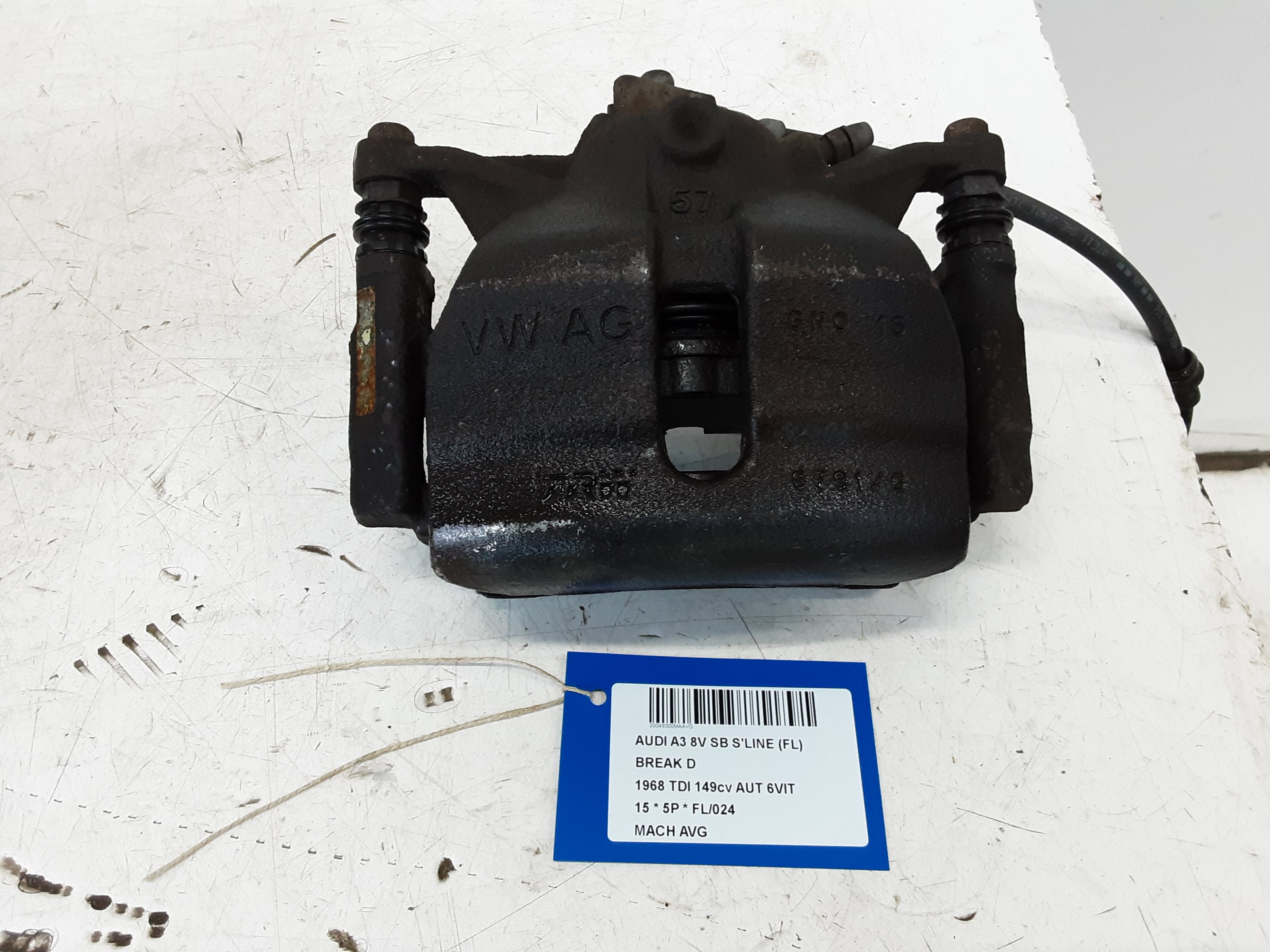 REMKLAUW VOOR LINKS Audi A3 3,5D 9/12 - 16