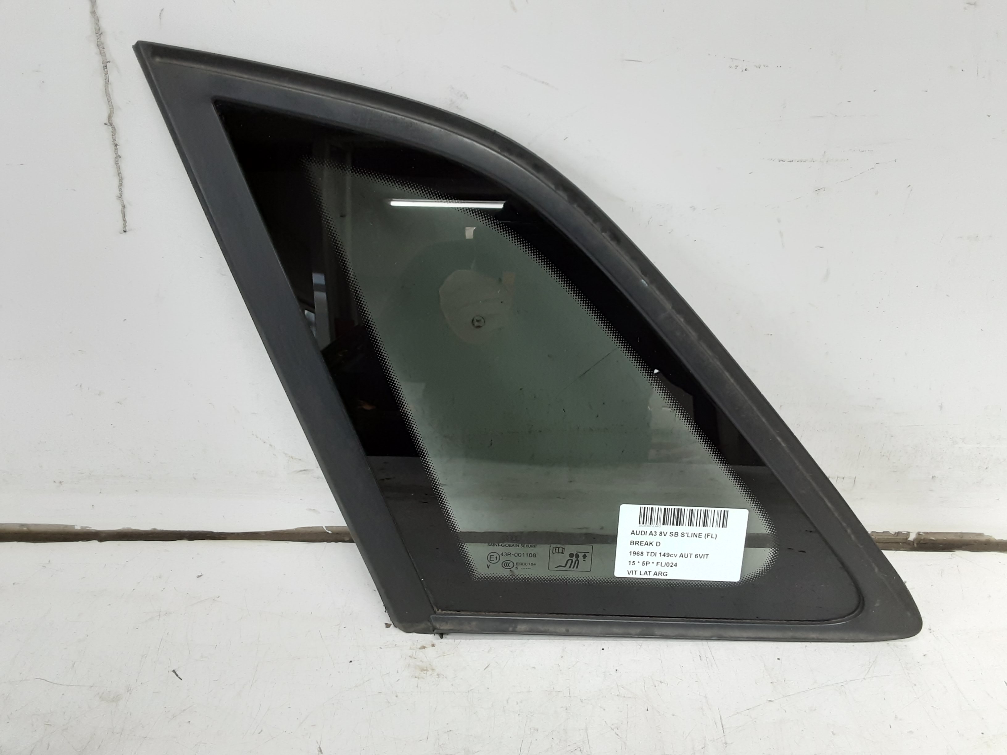 LEFT REAR WINDOW Audi A3 3,5D 9/12 - 16