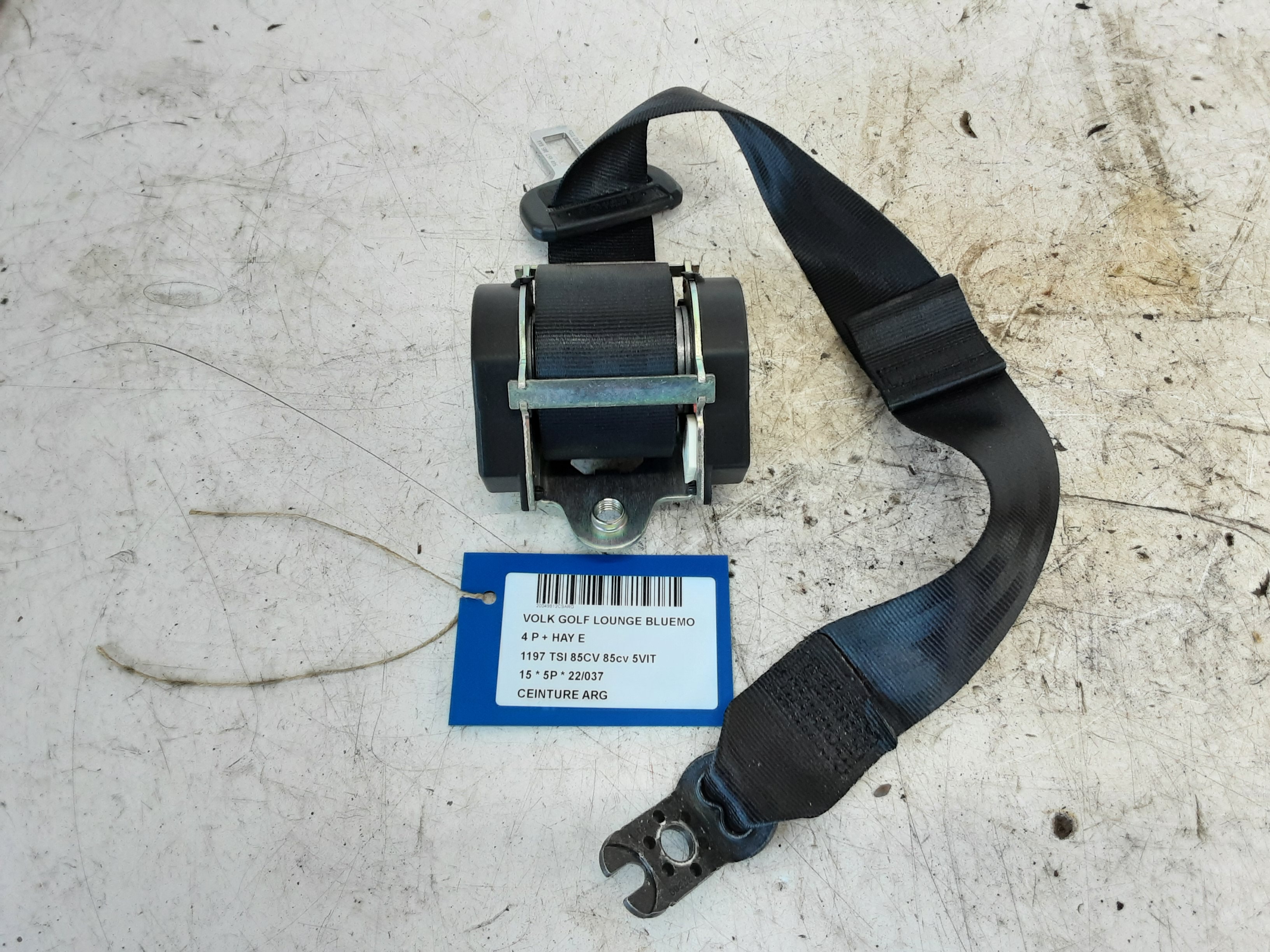 CEINTURE ARRIERE GAUCHE Vw GOLF VII 11/12 - 17