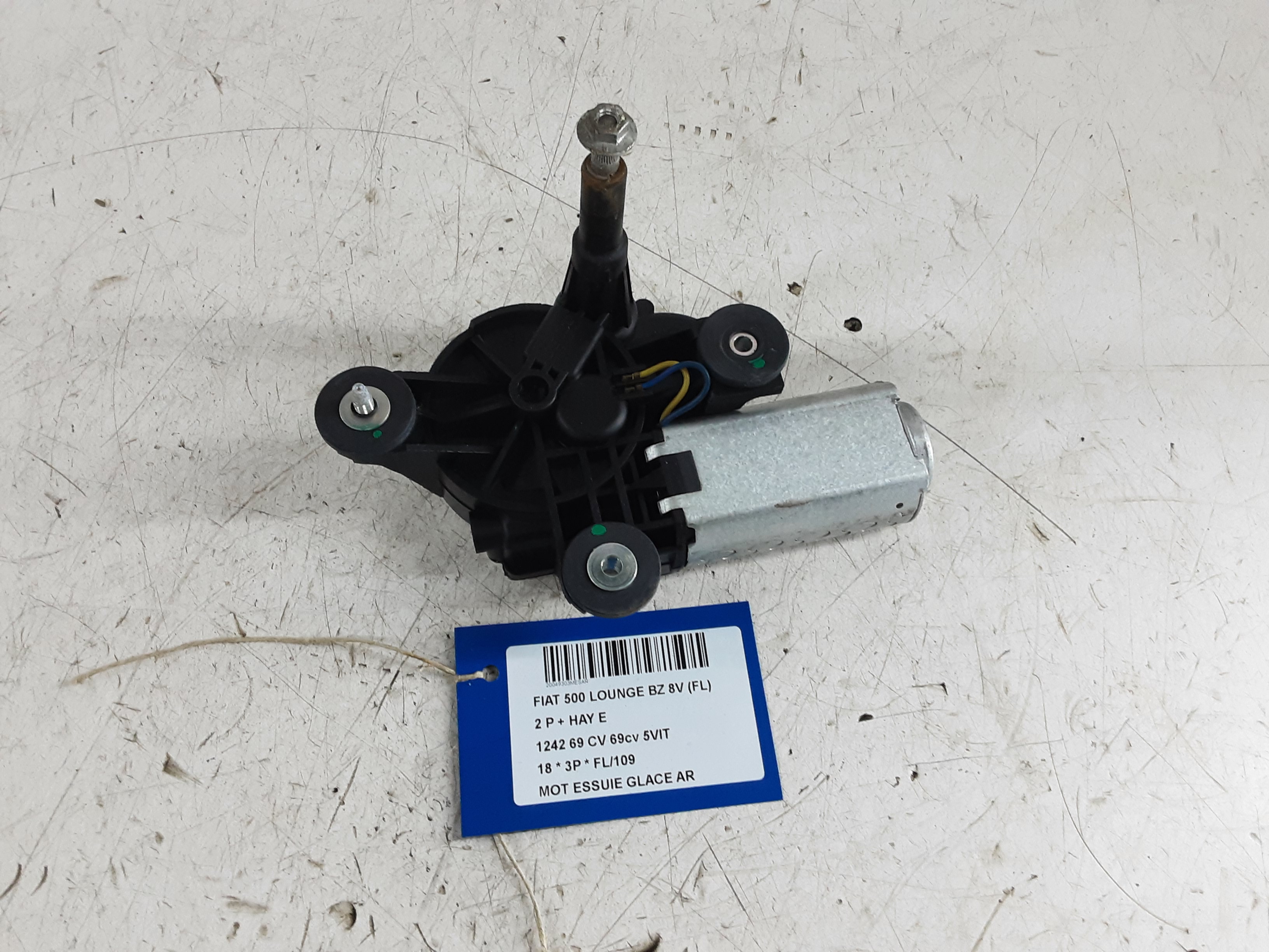 RUITENWISSERMOTOR ACHTER Fiat 500 7/15+