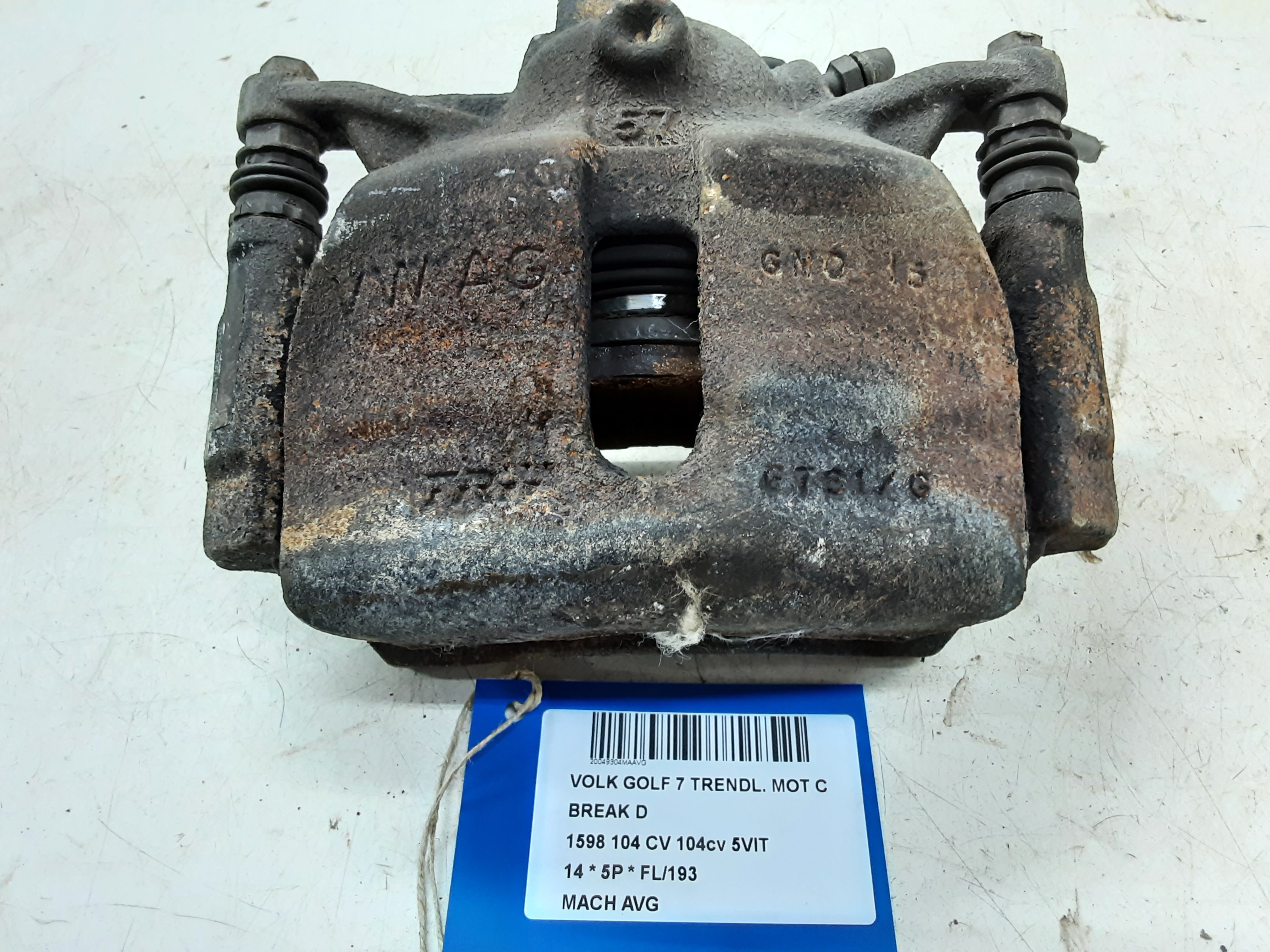 REMKLAUW VOOR LINKS Vw GOLF VII 11/12 - 17