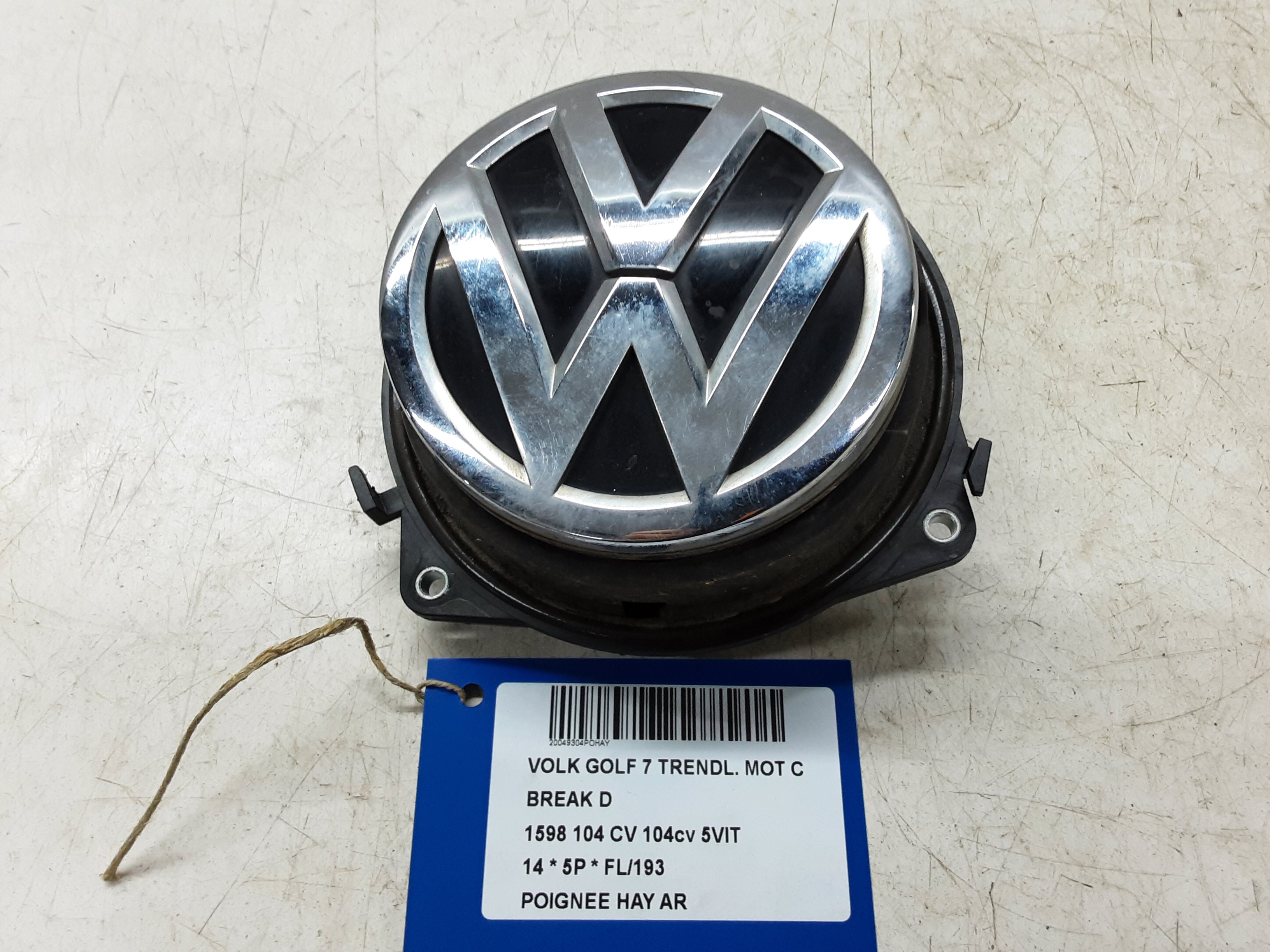 DEURGREEP ACHTERKLEP Vw GOLF VII 11/12 - 17