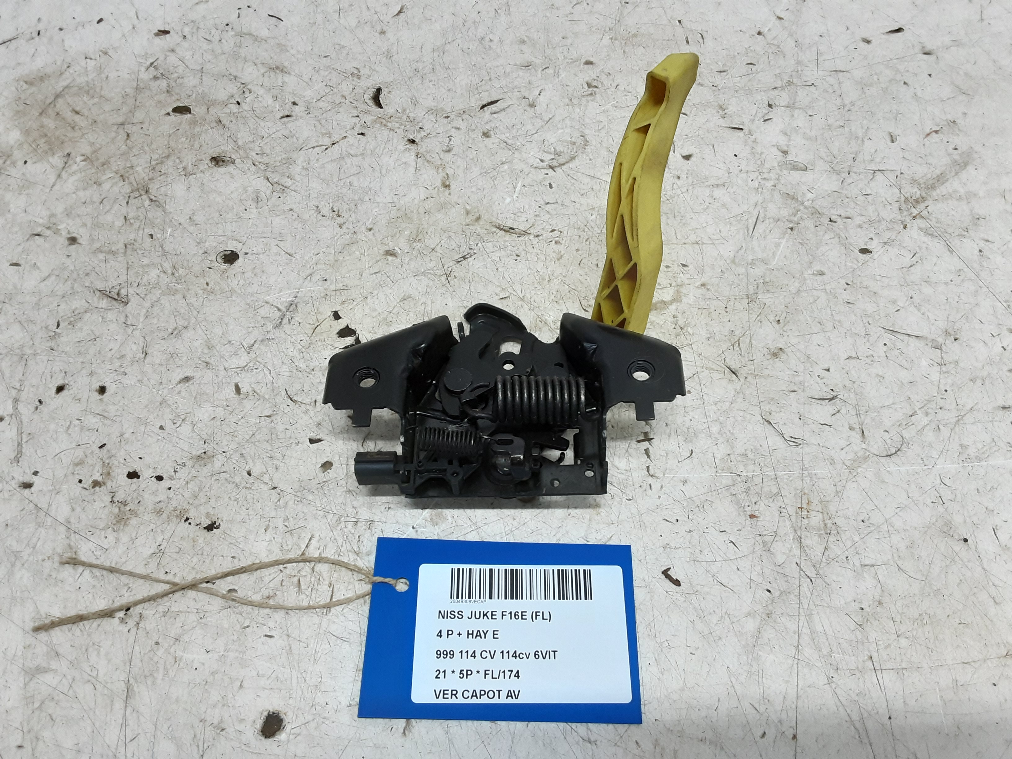 VERROUILLAGE DE CAPOT AVANT Nissan JUKE 8/19+