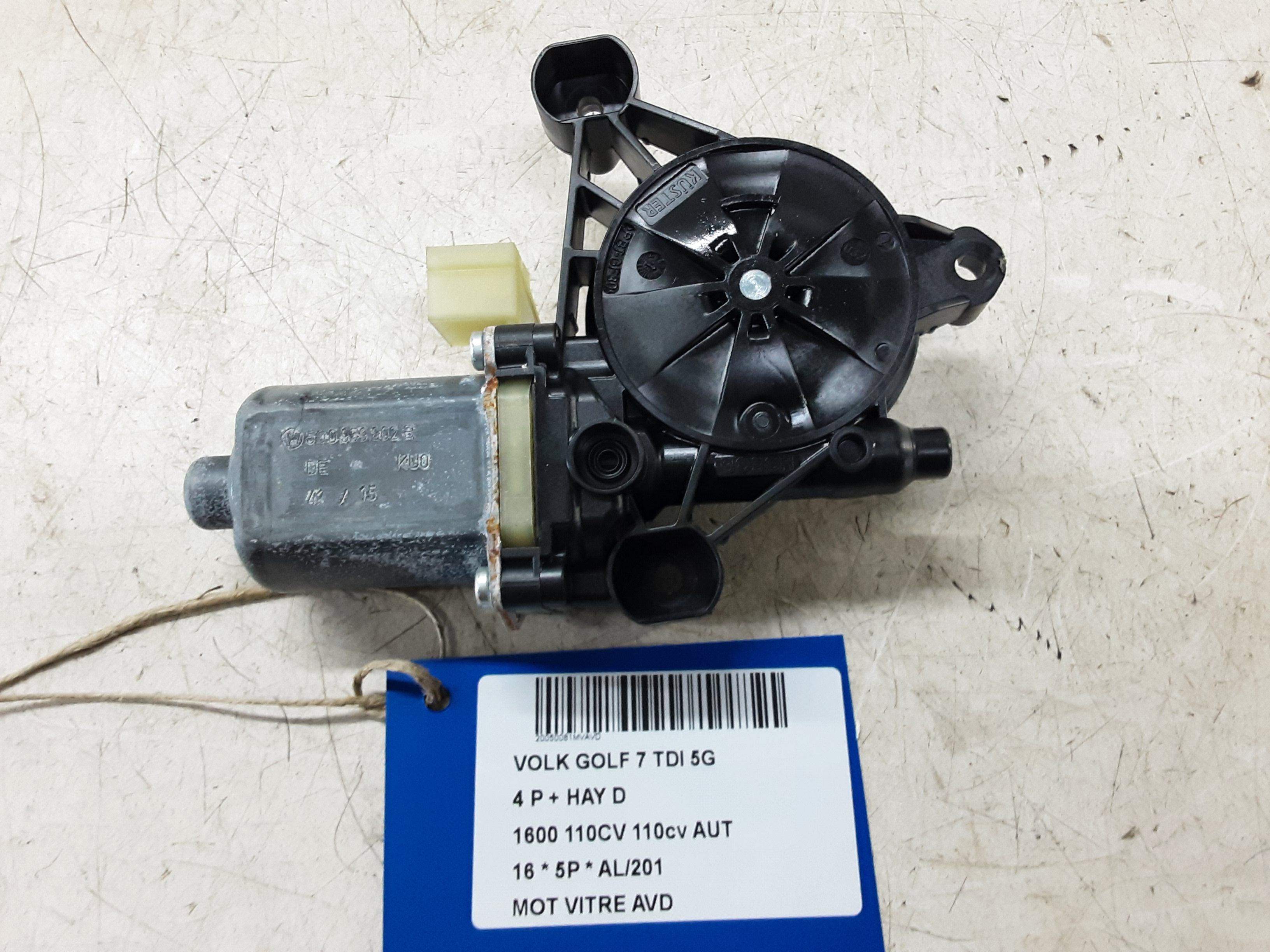 MOTOR RUITMECHANISME VOOR RECHTS Vw GOLF VII 11/12 - 17