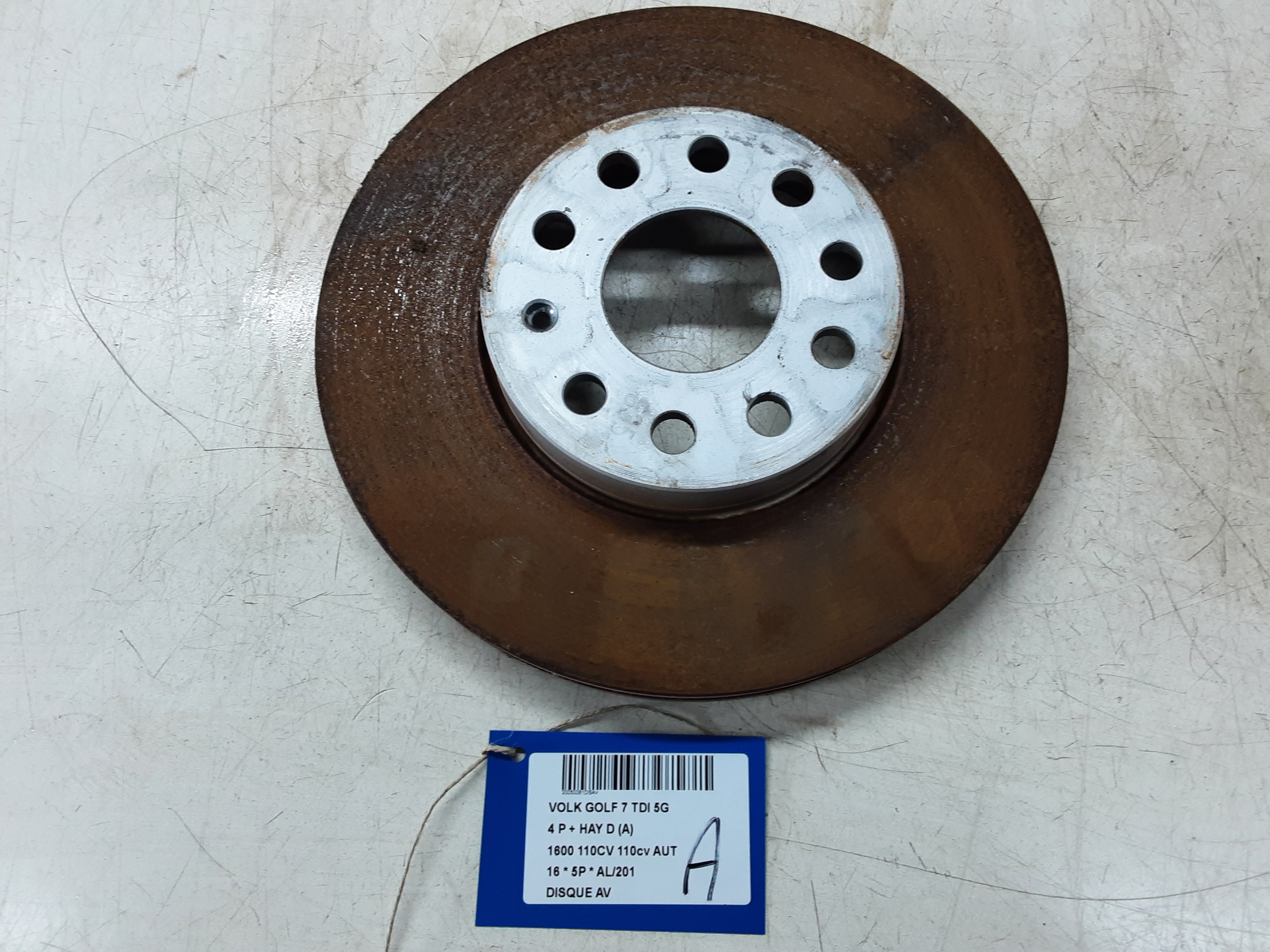REMSCHIJF VOOR Vw GOLF VII 11/12 - 17
