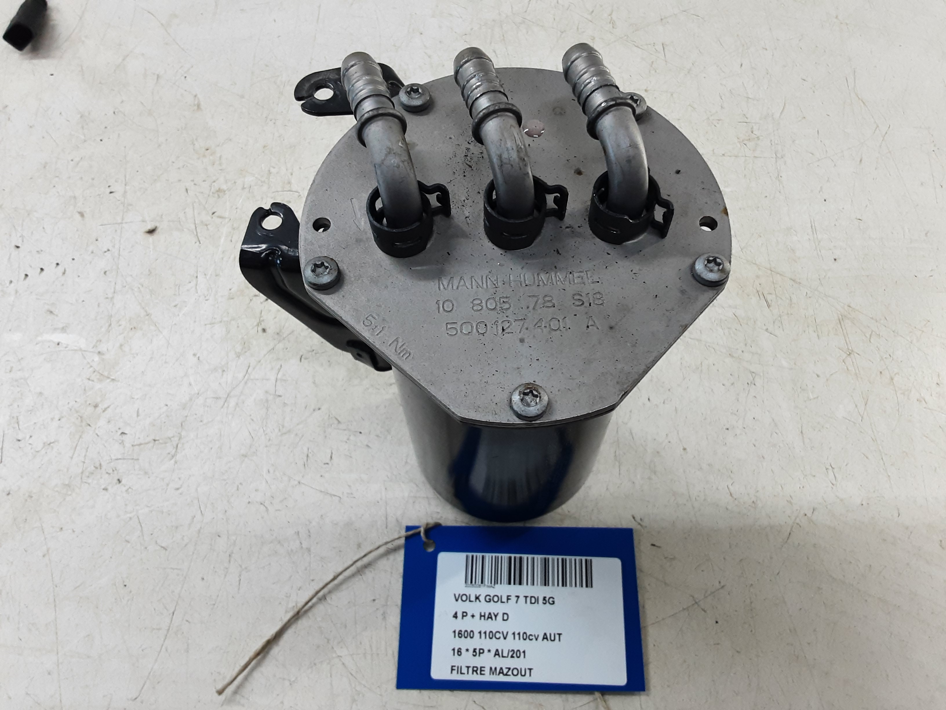 DIESEL FILTER Vw GOLF VII 11/12 - 17