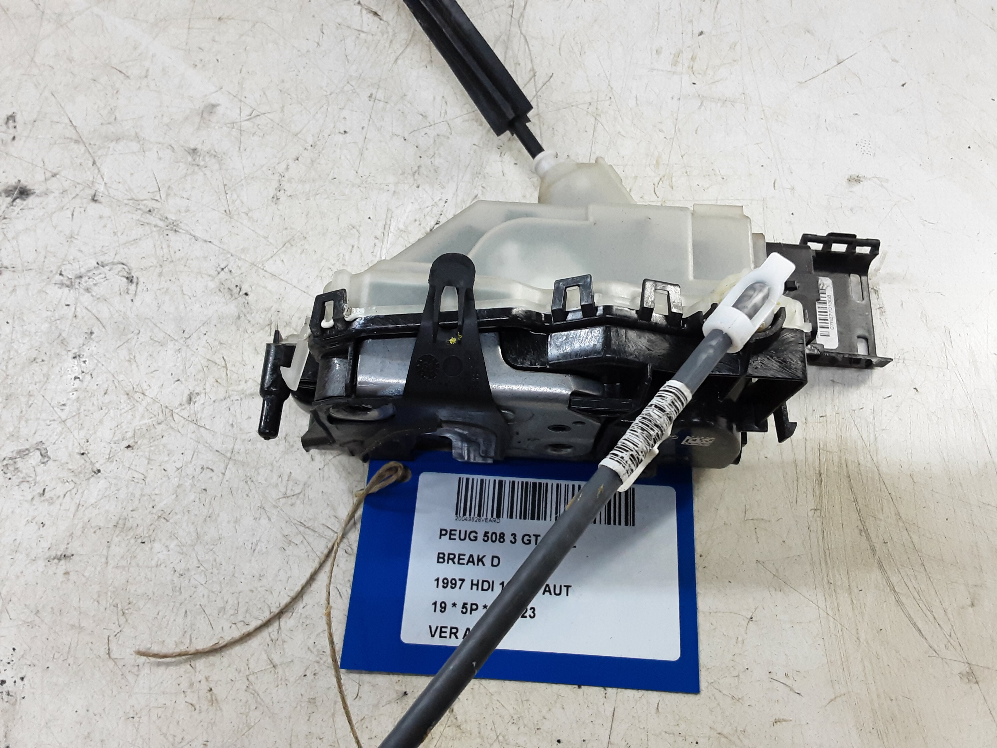 VERGRENDELING ACHTER RECHTS Peugeot 508 9/18+
