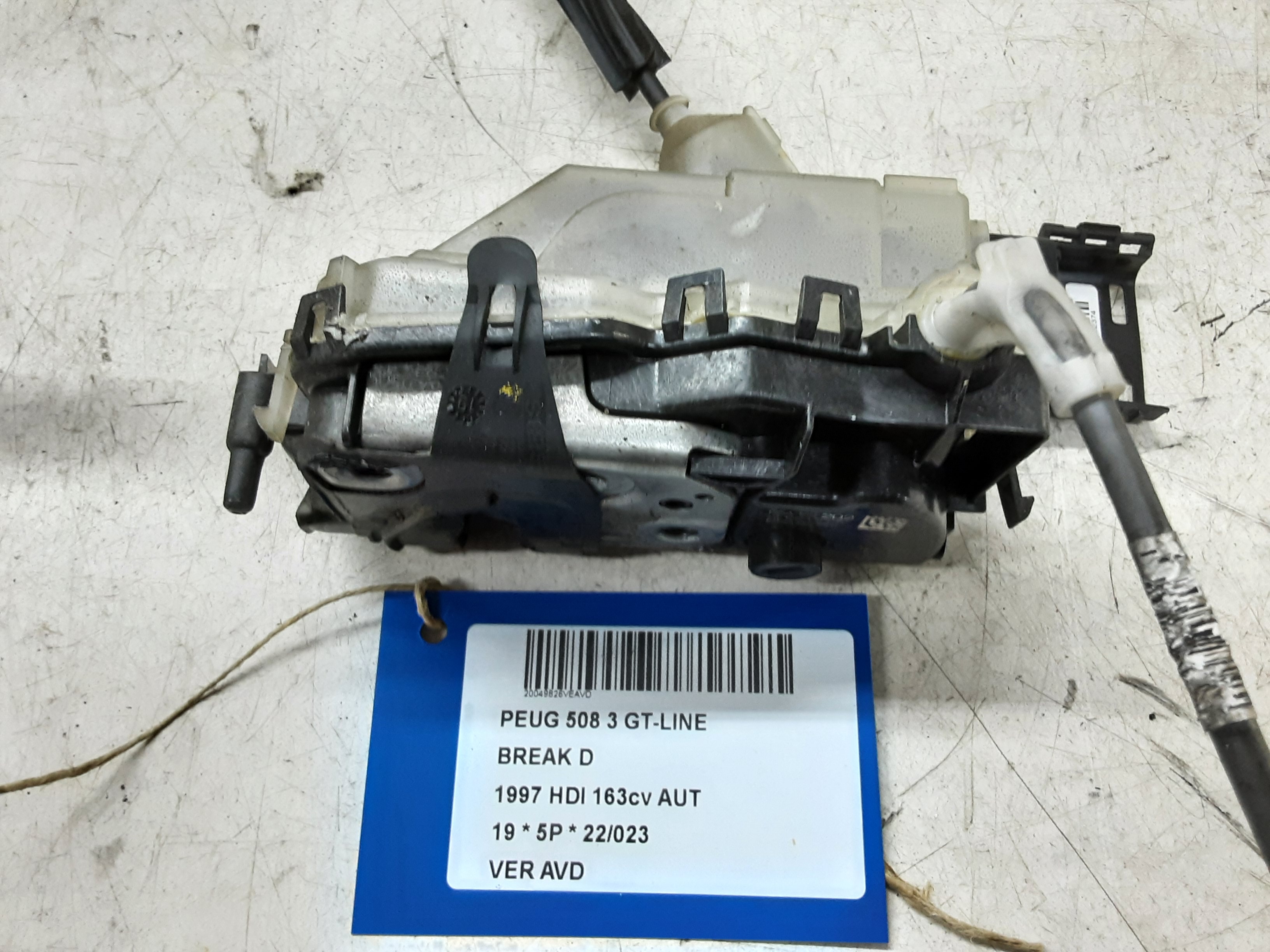 VERROUILLAGE DE PORTE AVANT DROITE Peugeot 508 9/18+