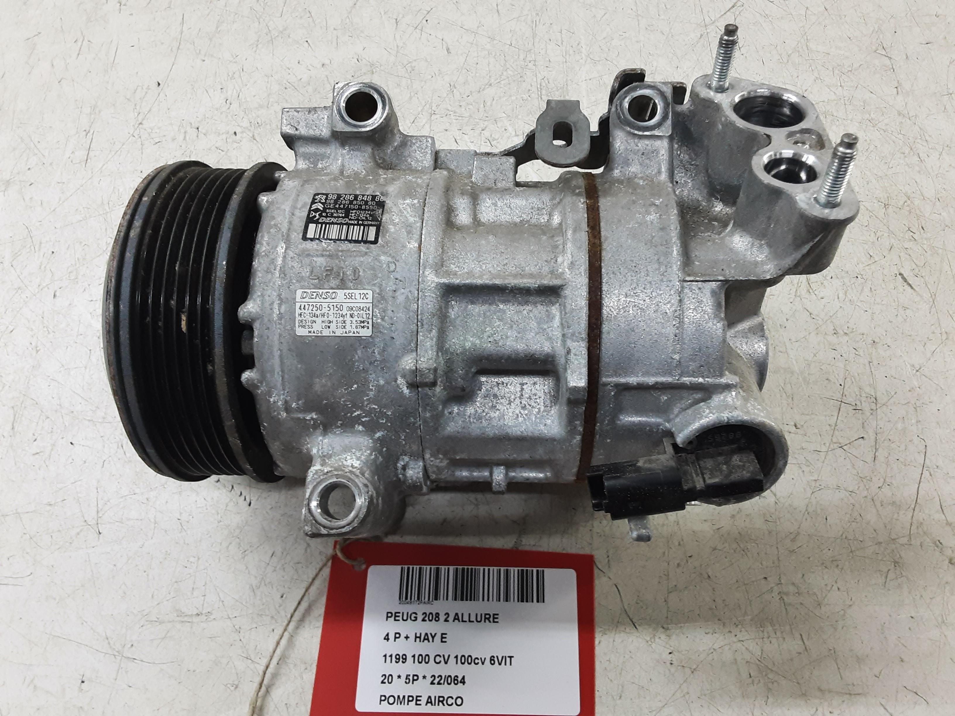 POMPE D'AIRCO Peugeot 208 6/19+