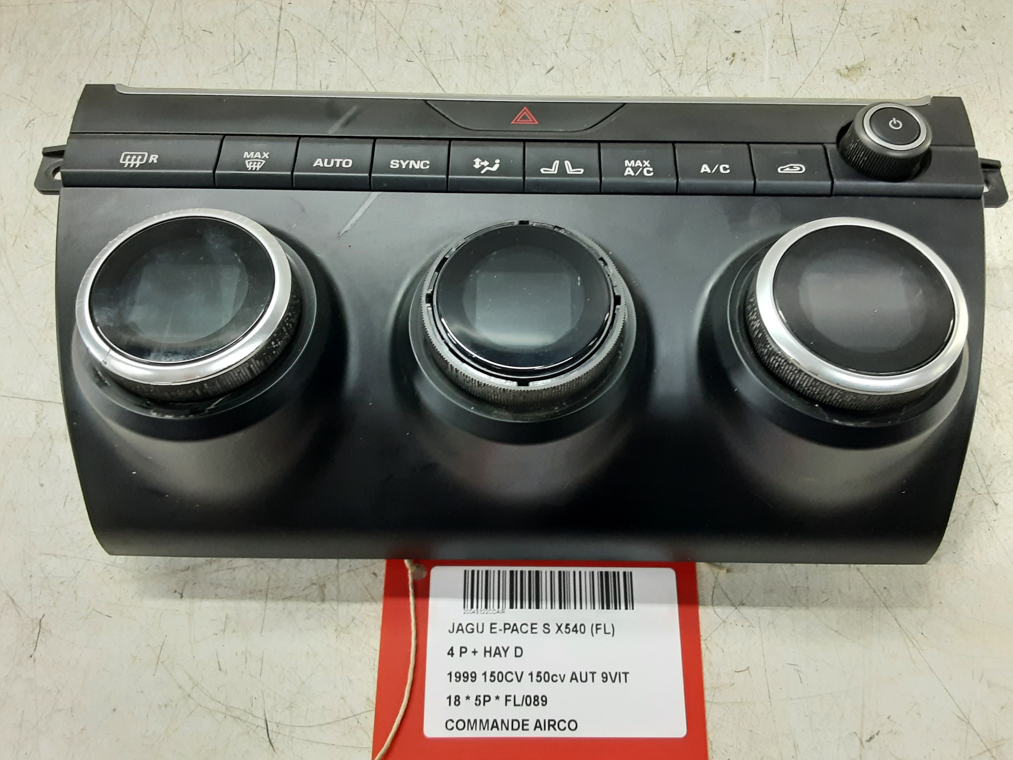 BEDIENINGSPANEEL AIRCO Jaguar E-PACE 07/17