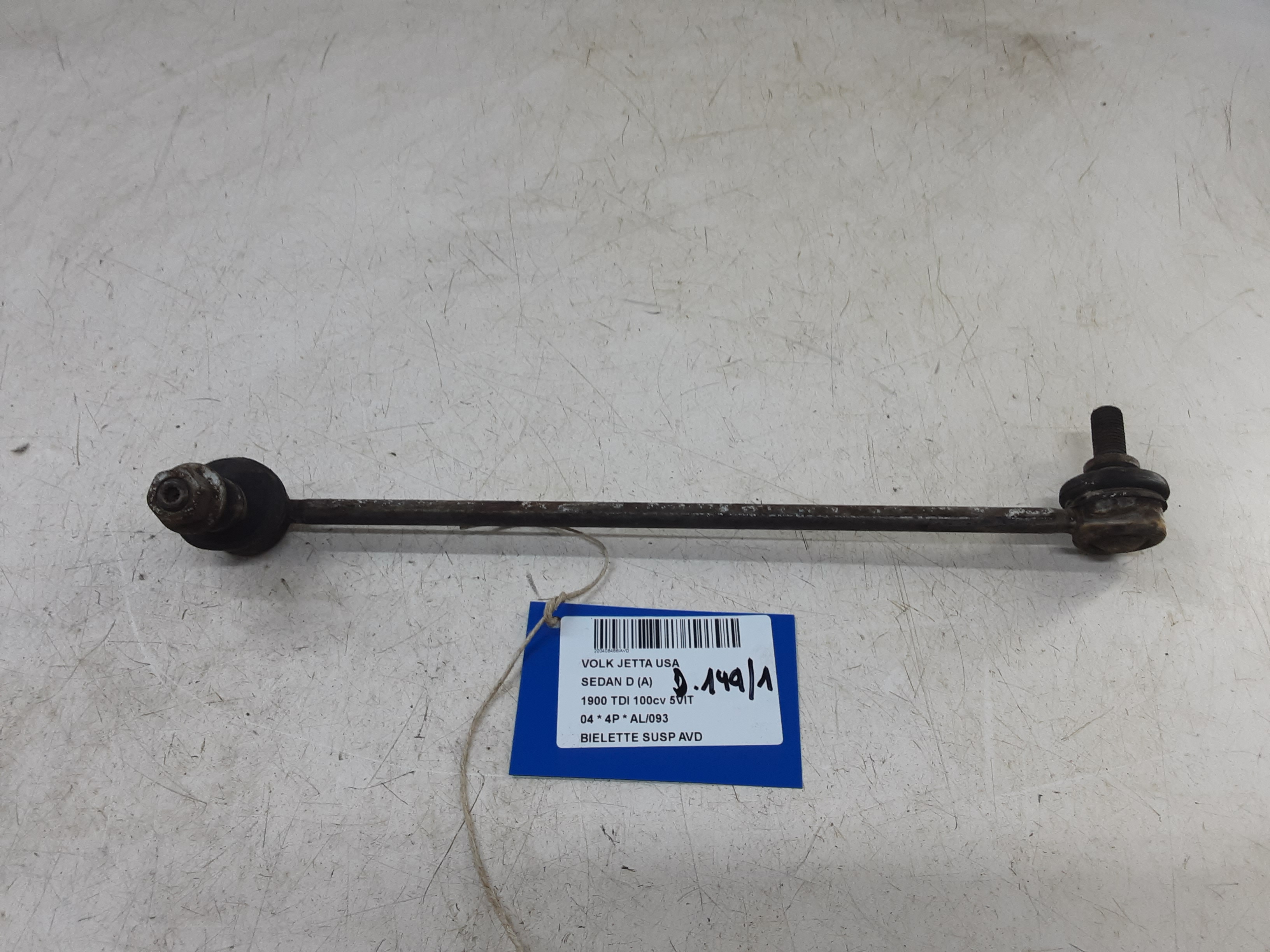 REACTIESTANG VOOR RECHTS Vw JETTA 99 - 04 (4°GEN)
