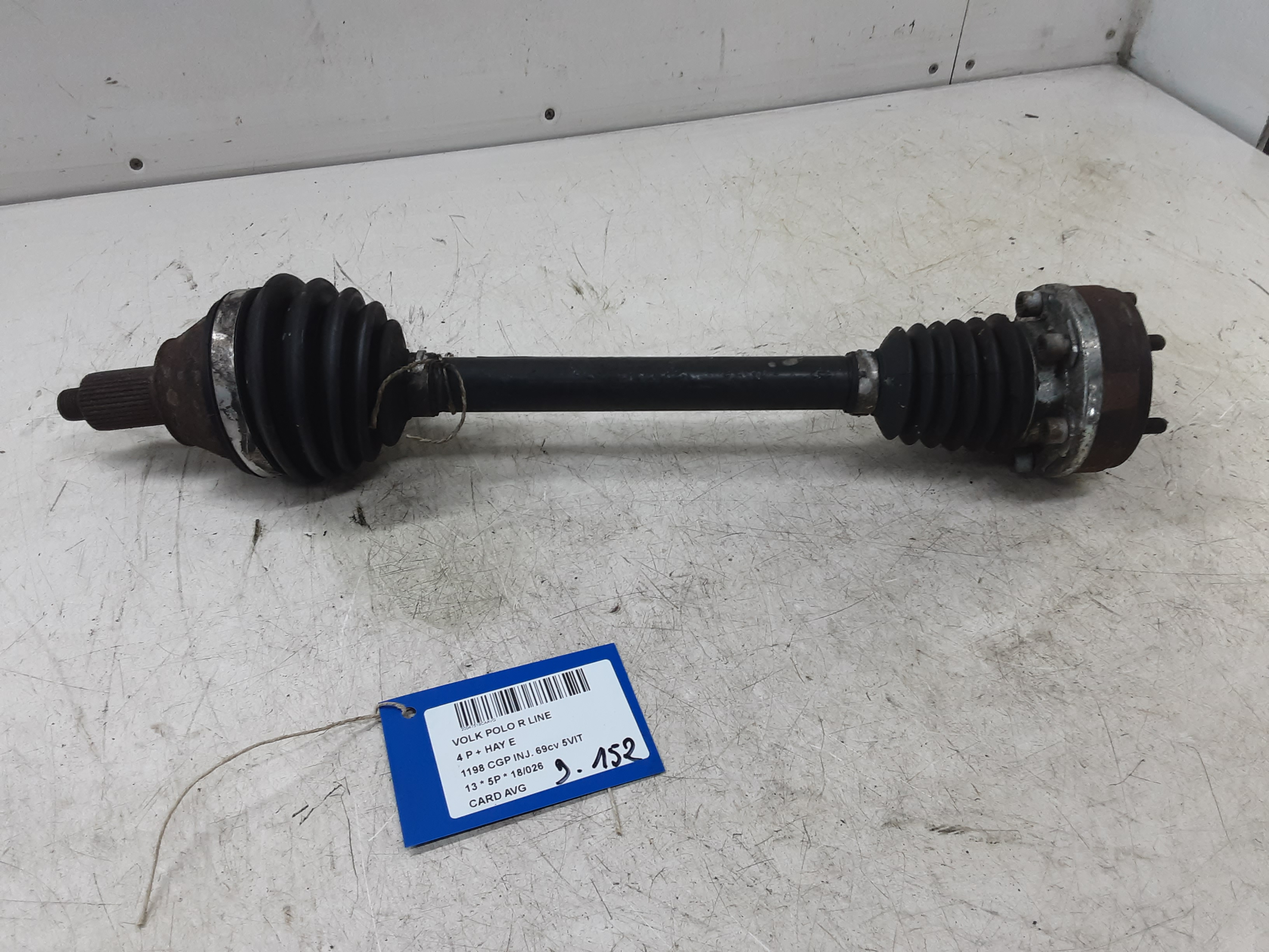 AANDRIJFAS VOOR LINKS Vw POLO (6R) 6/09 - 4/14