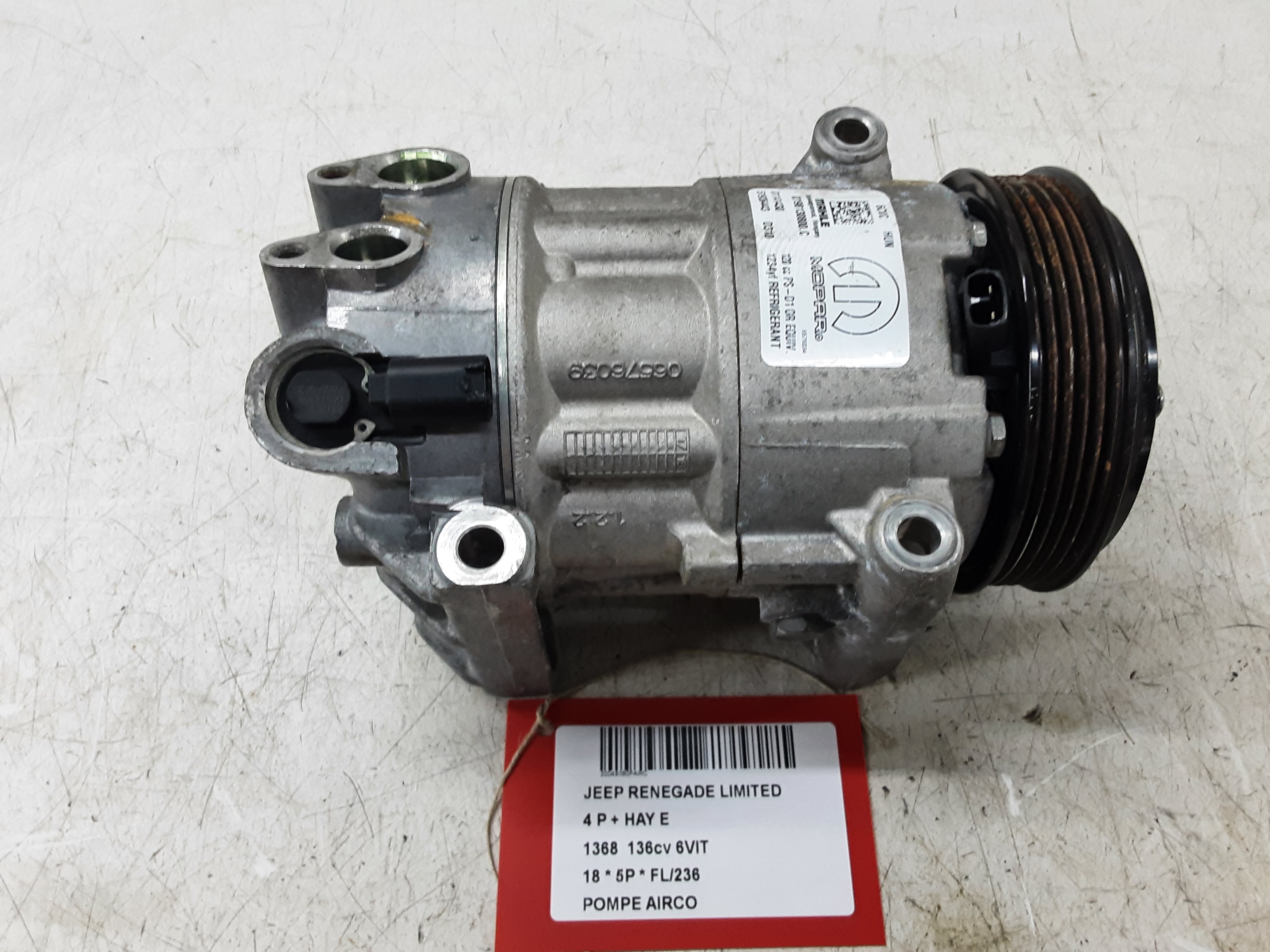 AIRCO POMP Jeep RENEGADE (1) 7/14 - 9/2018