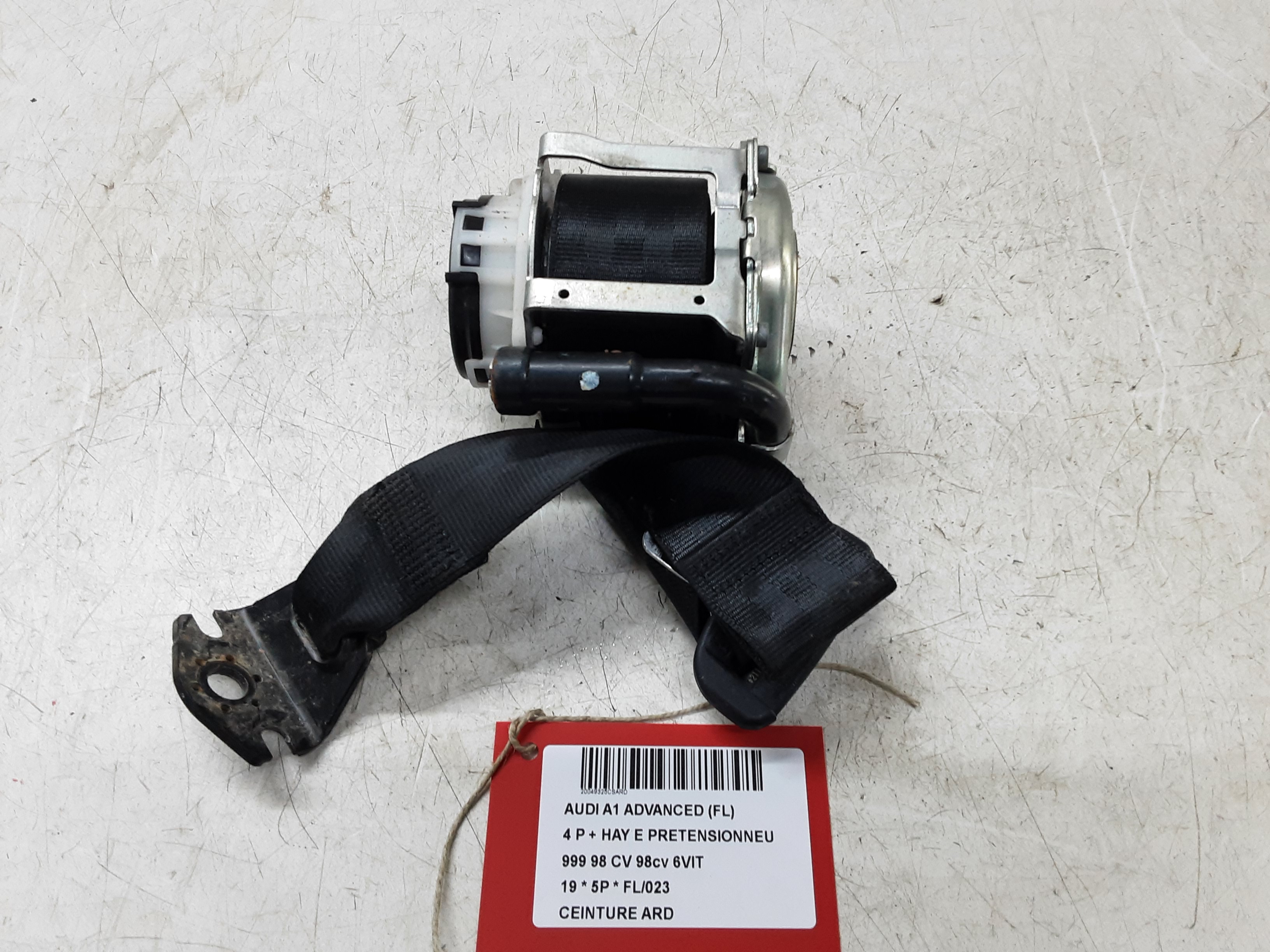 VEILIGHEIDSGORDEL ACHTER RECHTS Audi A1 12/18+
