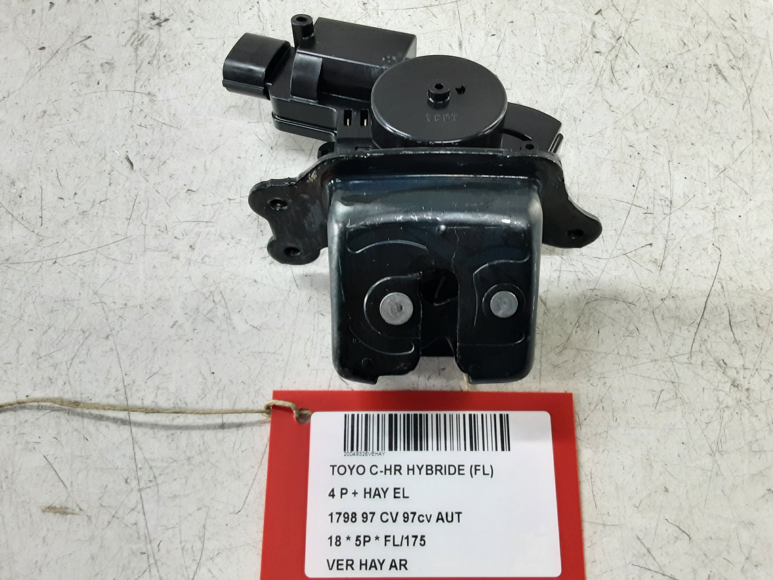 CENTRALE VERGRENDELING ACHTERKLEP Toyota C-HR (1) 11/16-10/19
