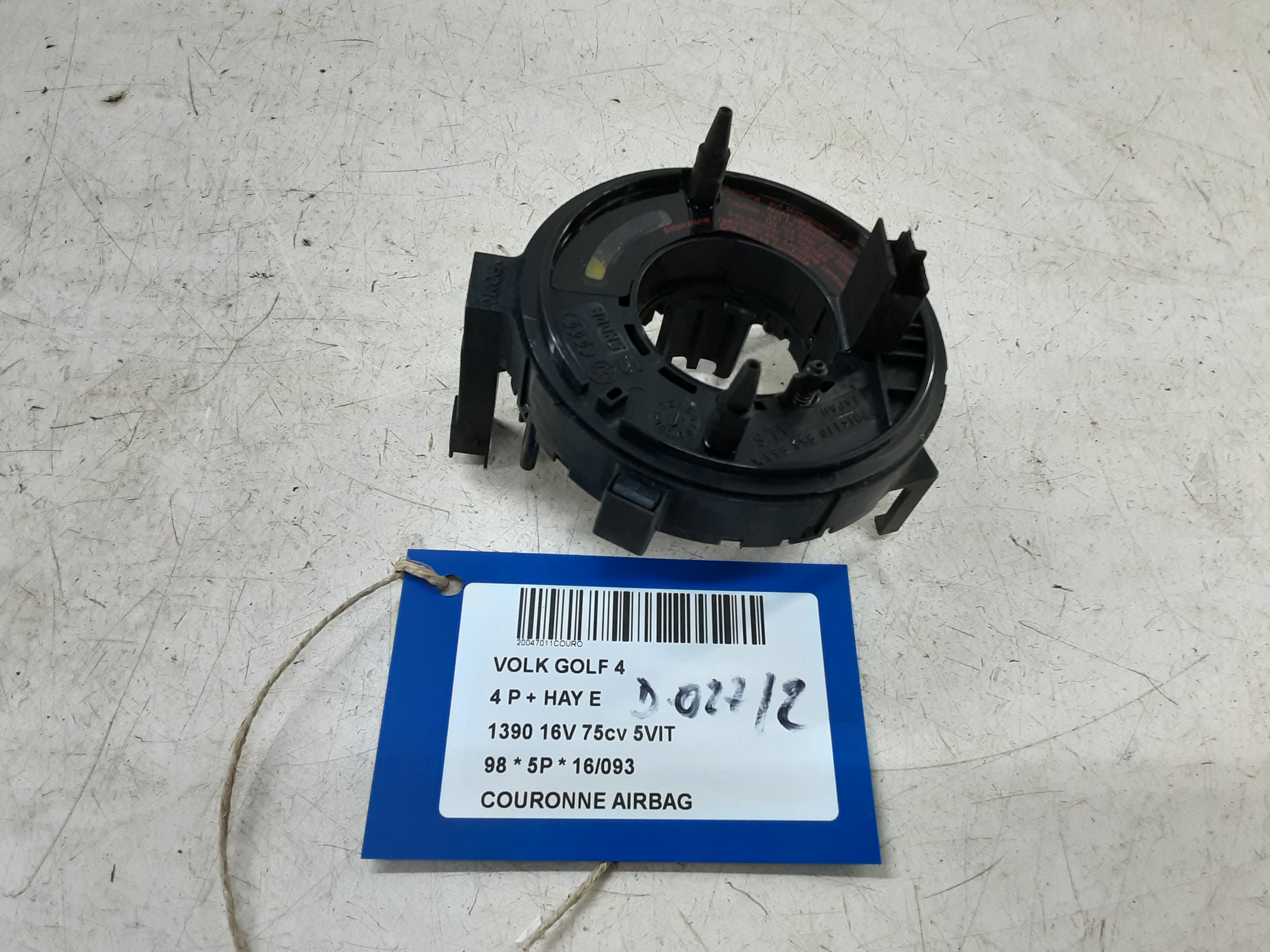 AIRBAGRING Vw GOLF IV 11/97 - 03