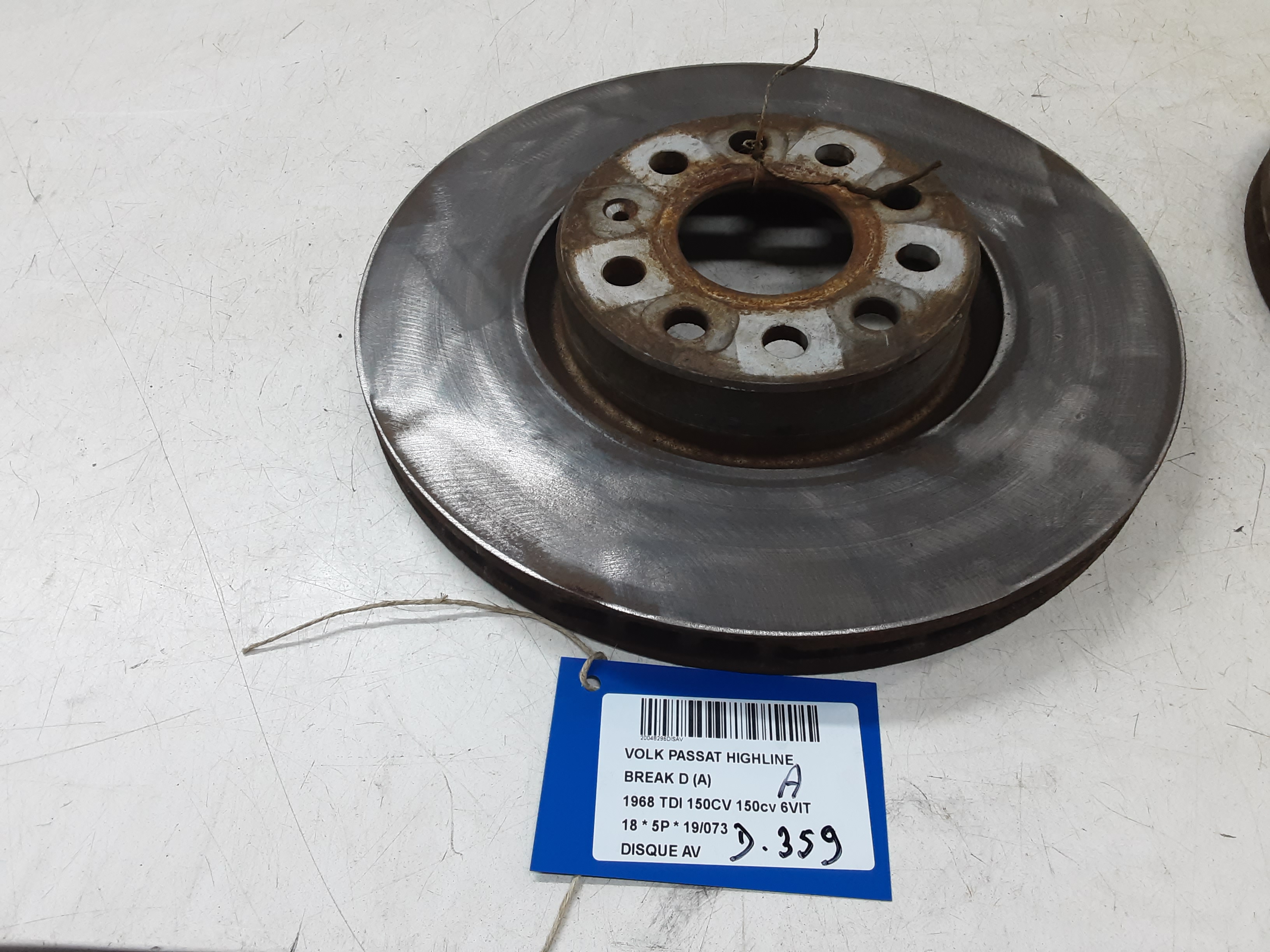 REMSCHIJF VOOR Vw PASSAT 11/14 - 19
