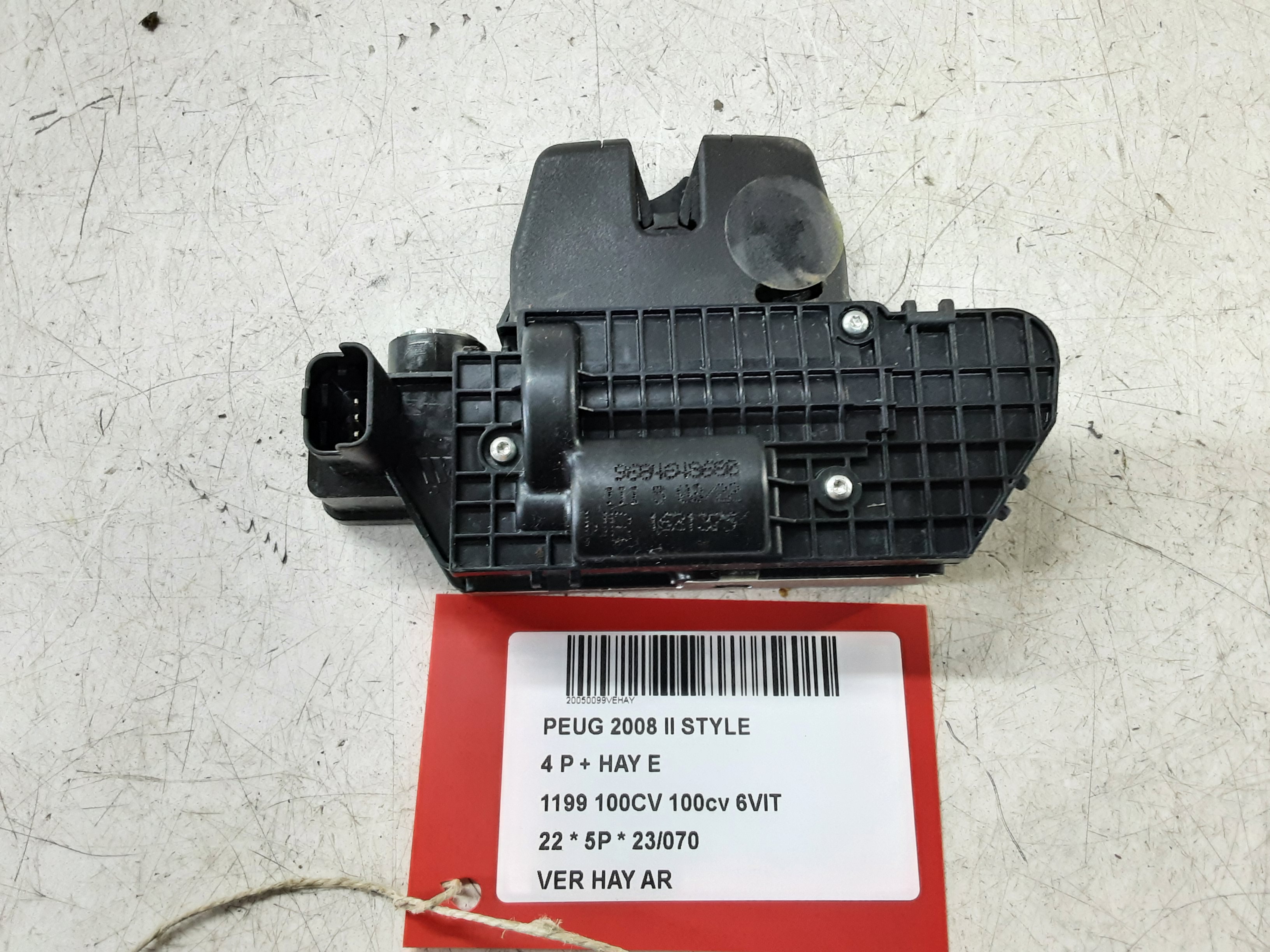 VERROUILLAGE DE HAYON ARRIERE Peugeot 2008 (2) 8/19+