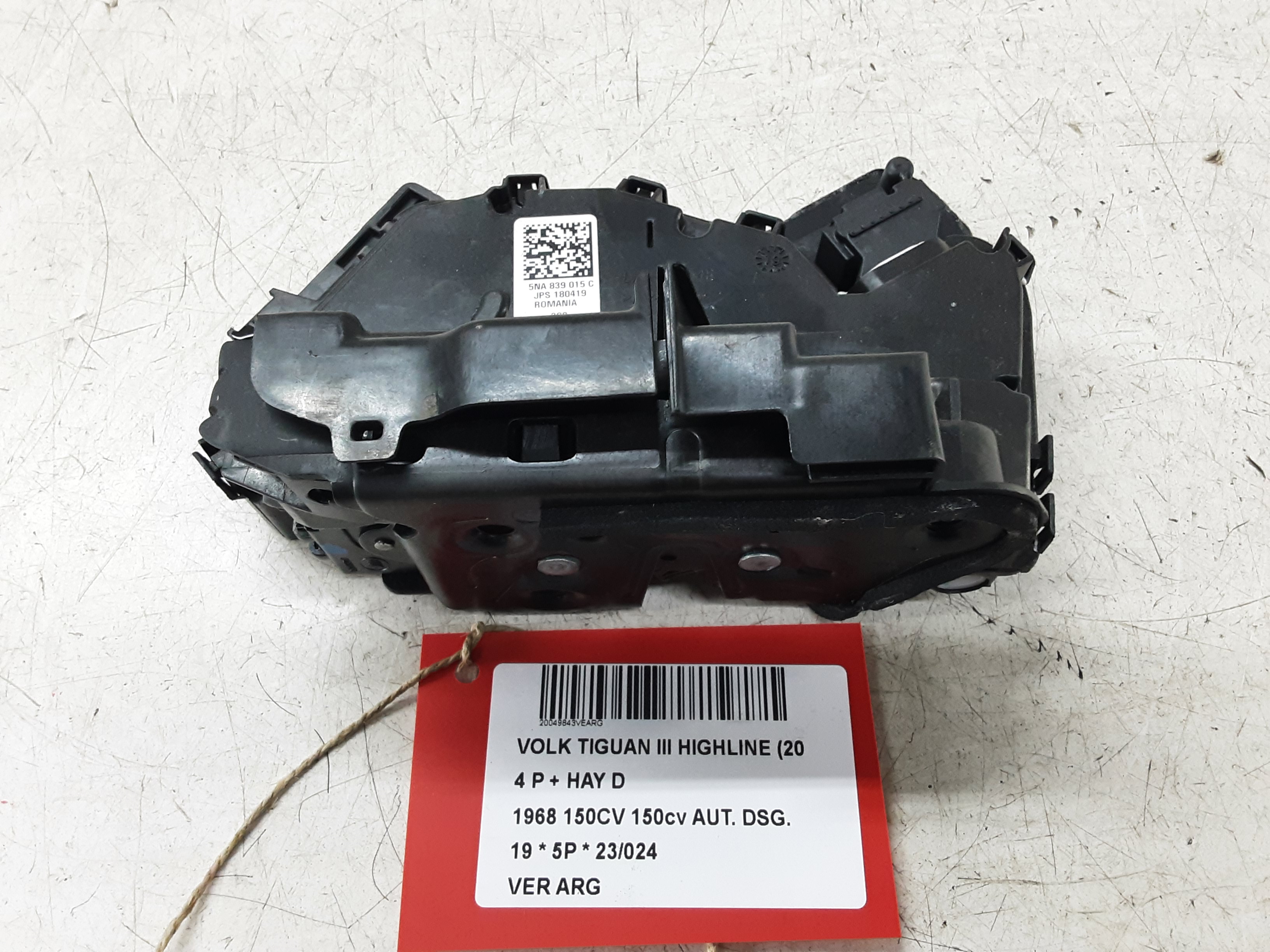 VERGRENDELING ACHTER LINKS Vw TIGUAN (3) 02/16- 10/20