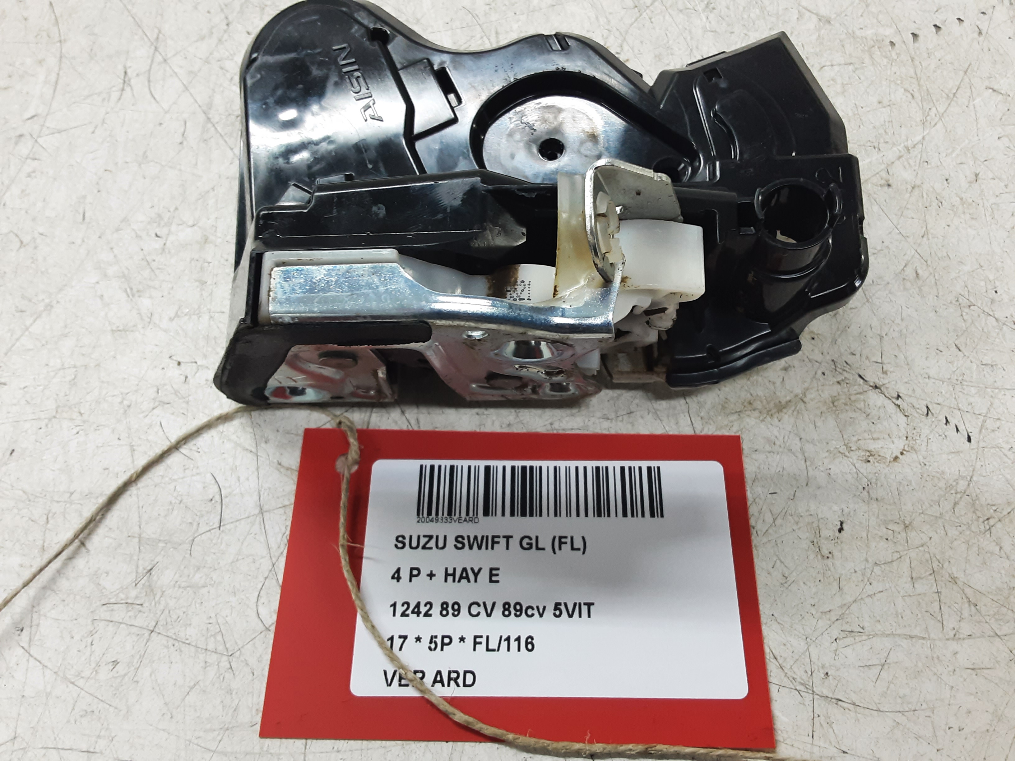 VERGRENDELING ACHTER RECHTS Suzuki SWIFT 4/17+
