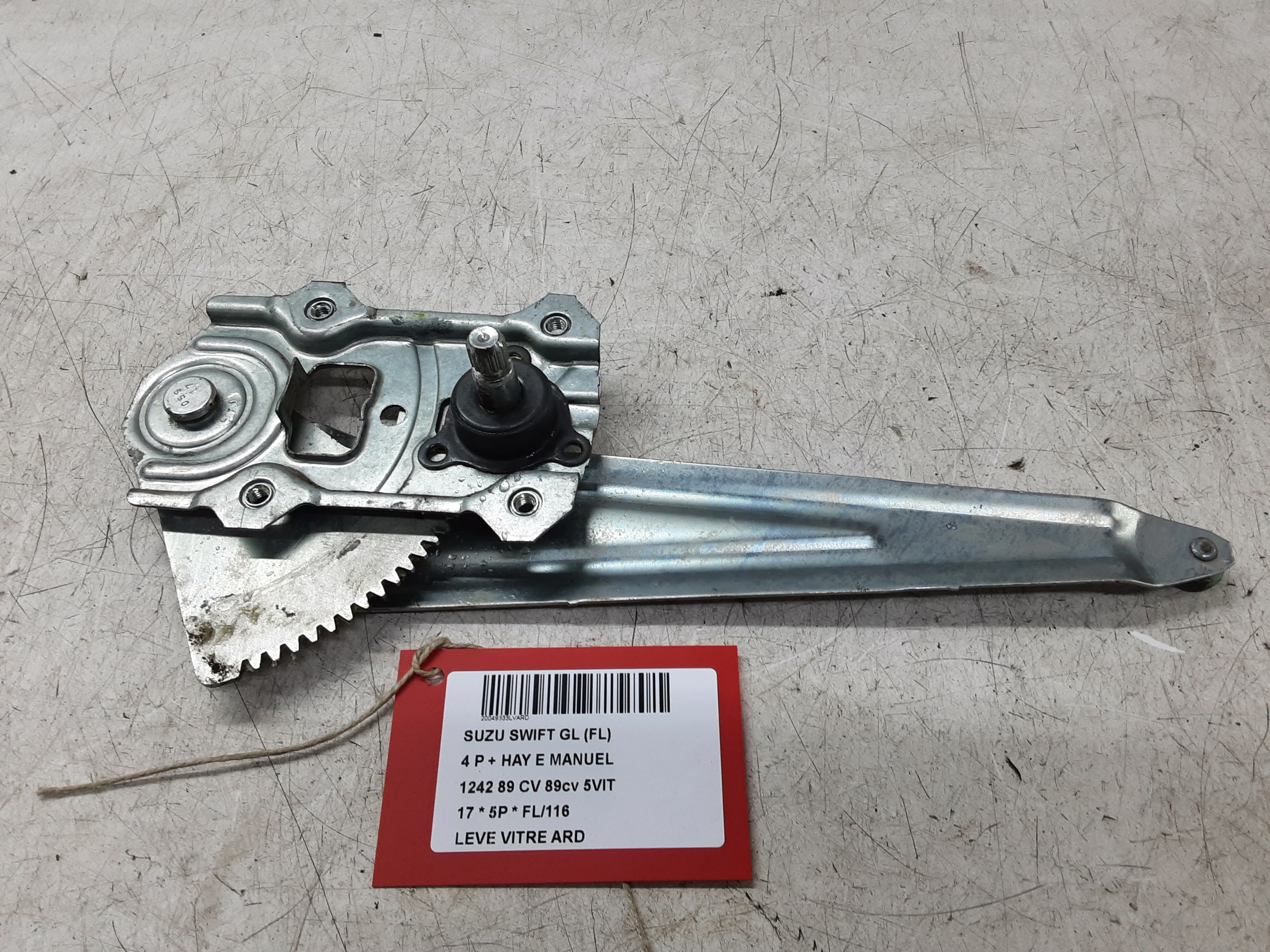 LEVE-VITRE DE PORTE ARRIERE DROITE Suzuki SWIFT 4/17+