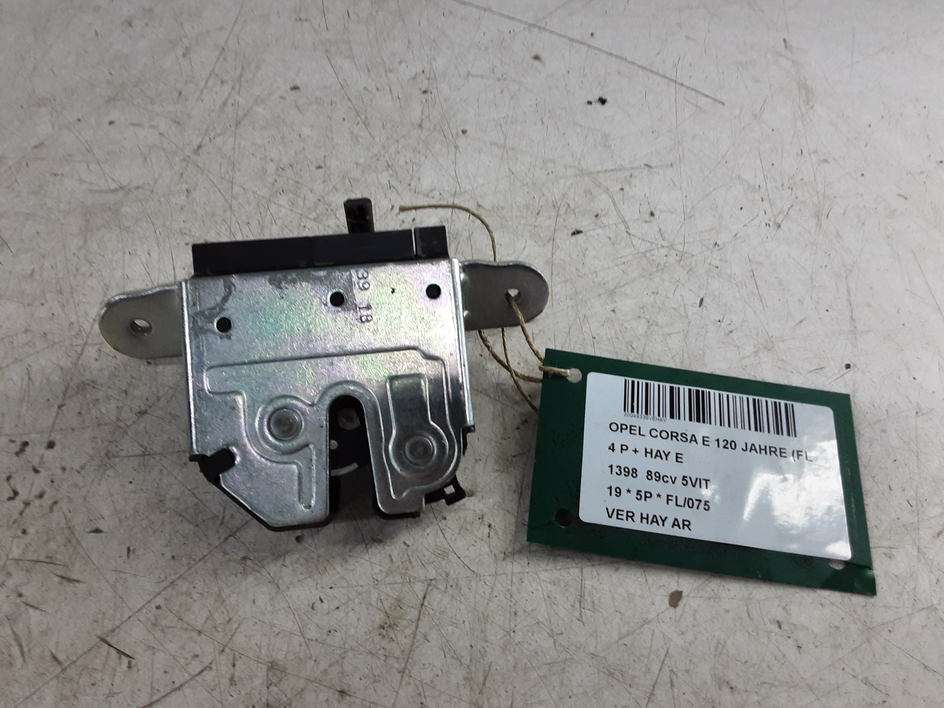 VERROUILLAGE DE HAYON ARRIERE Opel CORSA E 10/14-  19