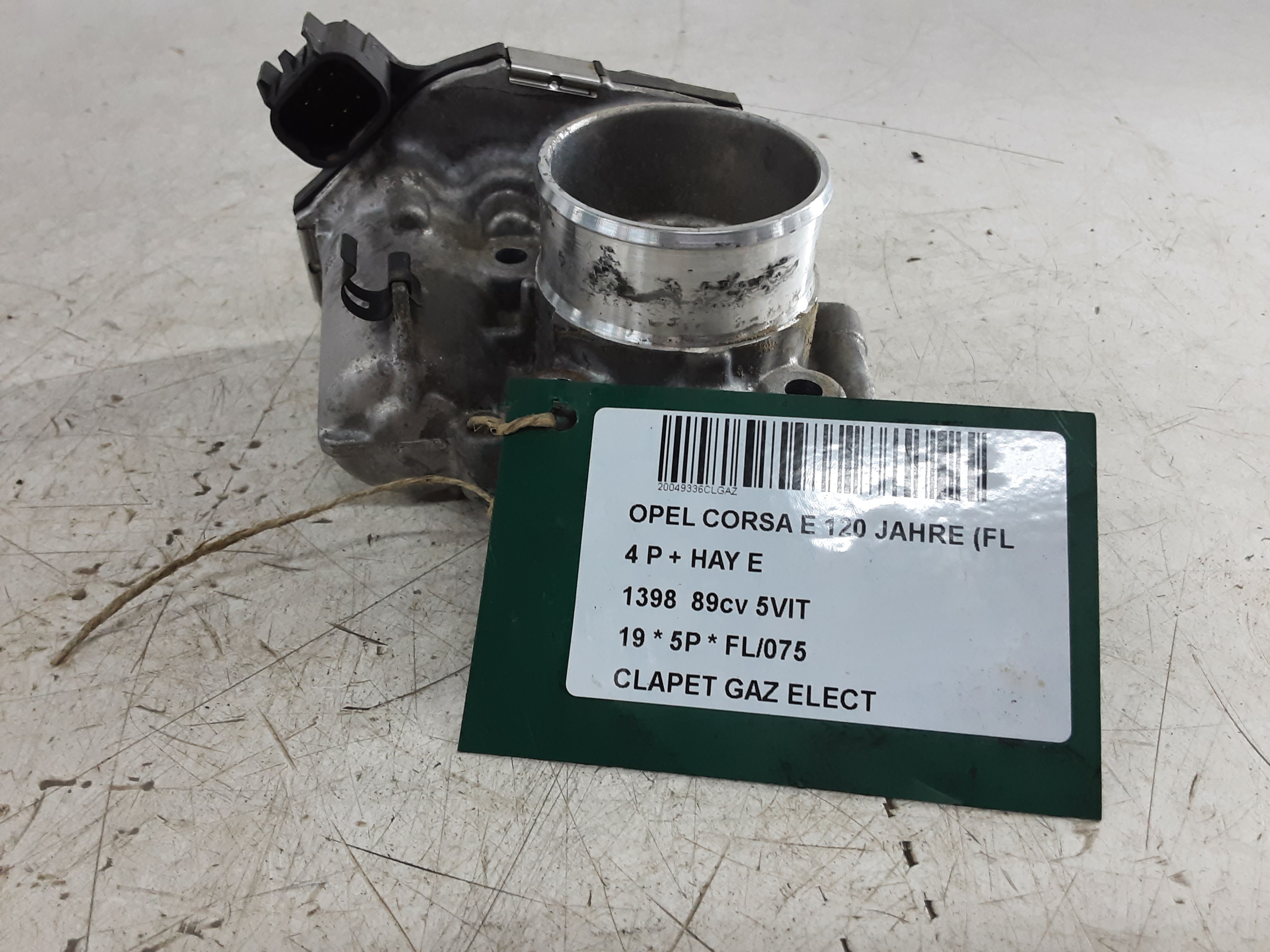 CLAPET DE GAZ ELECTRIQUE Opel CORSA E 10/14-  19
