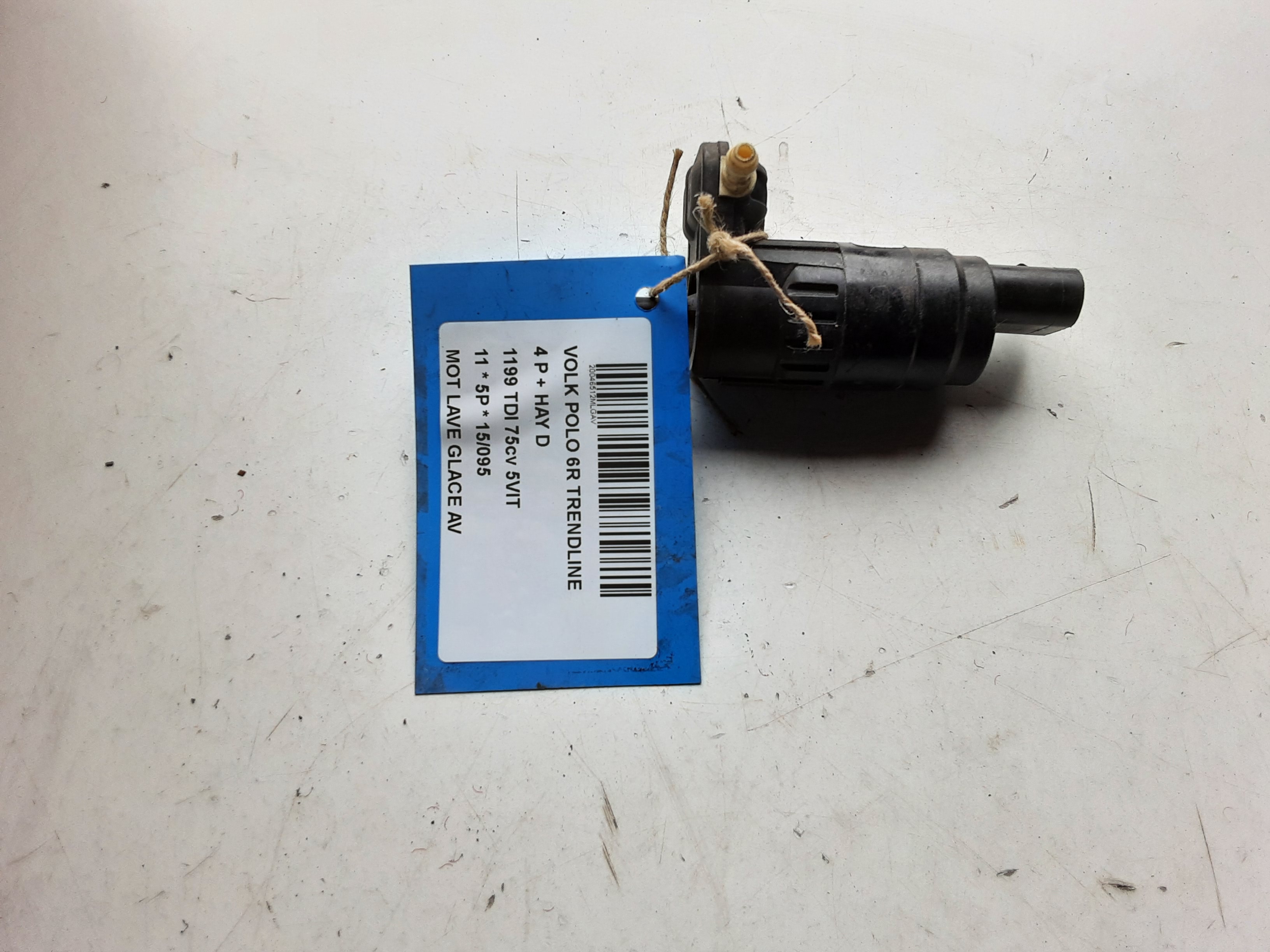 MOTEUR DE LAVE-GLACE AVANT Vw POLO (6R) 6/09 - 4/14