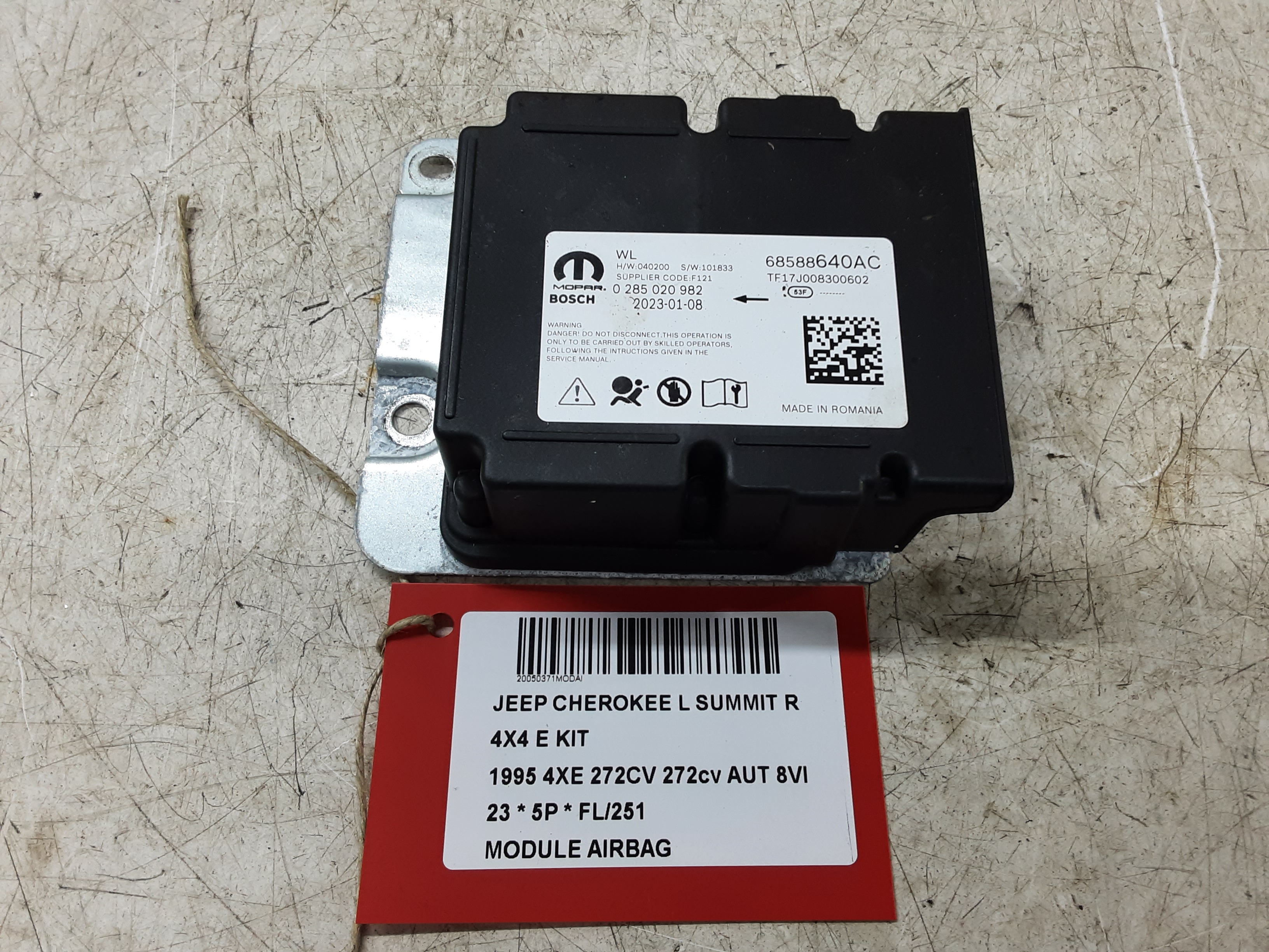 AIRBAG MODULE Jeep GRAND CHEROKEE (WL) 2021+