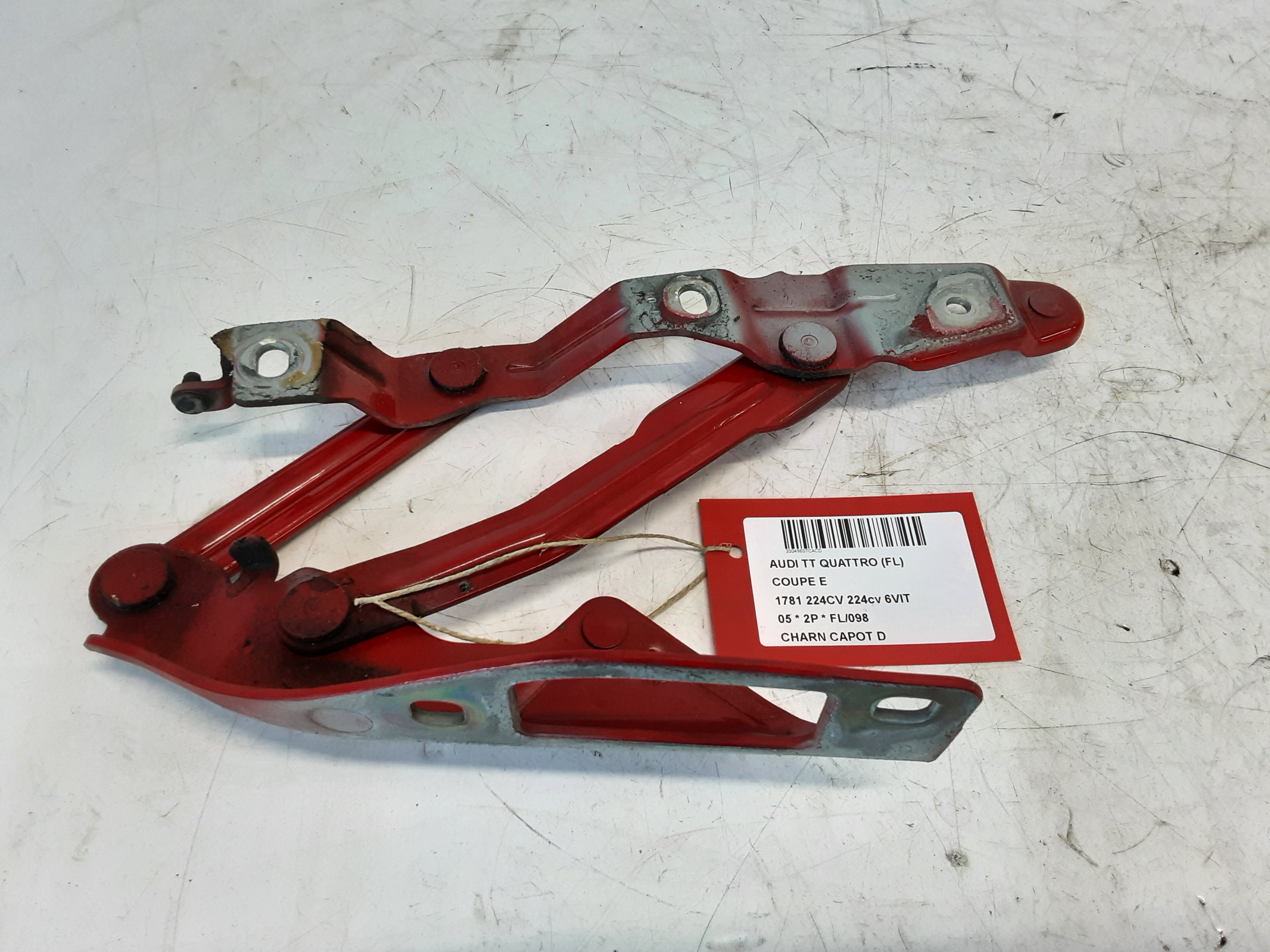 SCHARNIER MOTORKAP RECHTS Audi TT 10/98 - 06
