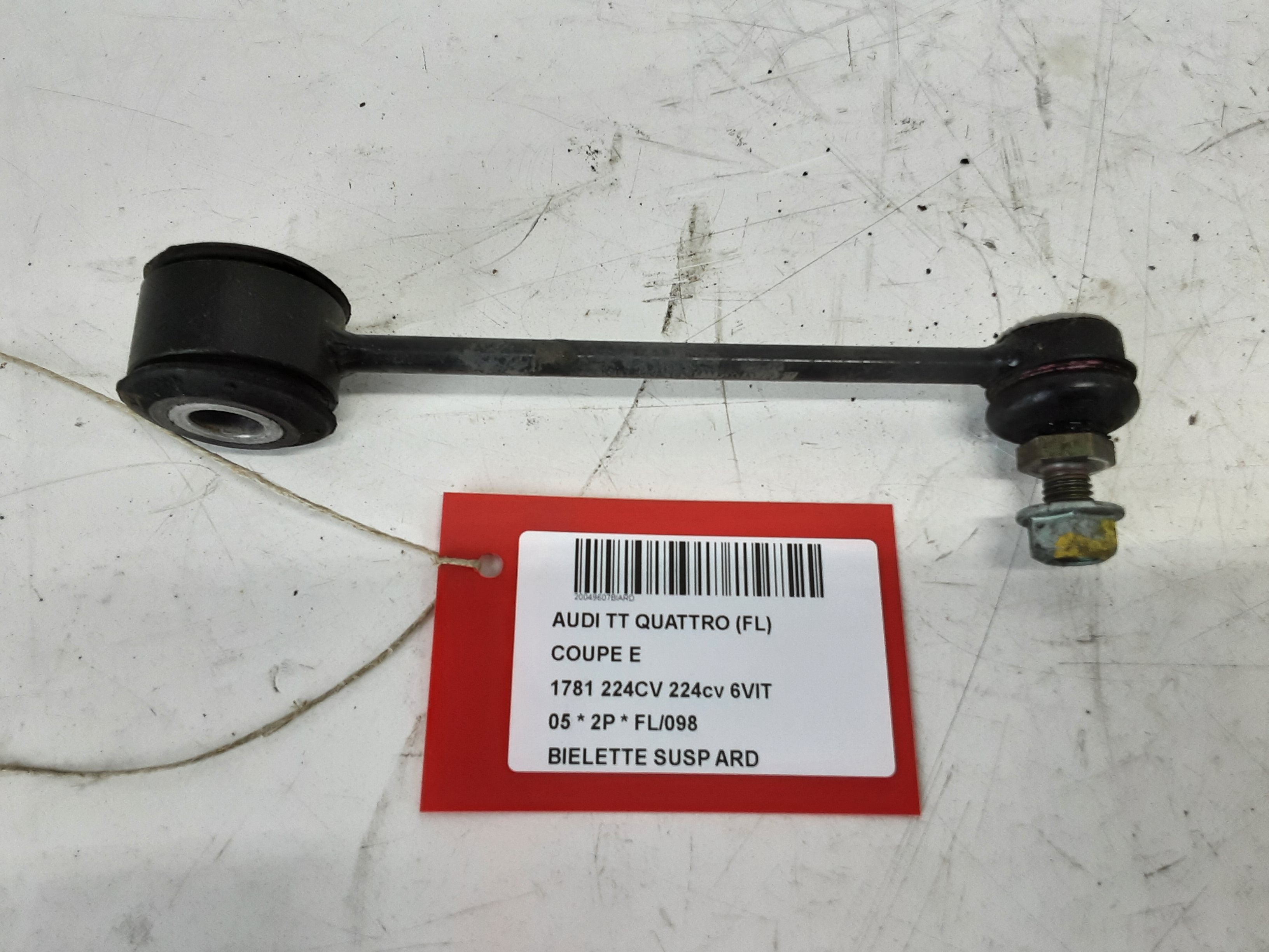 REACTIESTANG ACHTER RECHTS Audi TT 10/98 - 06