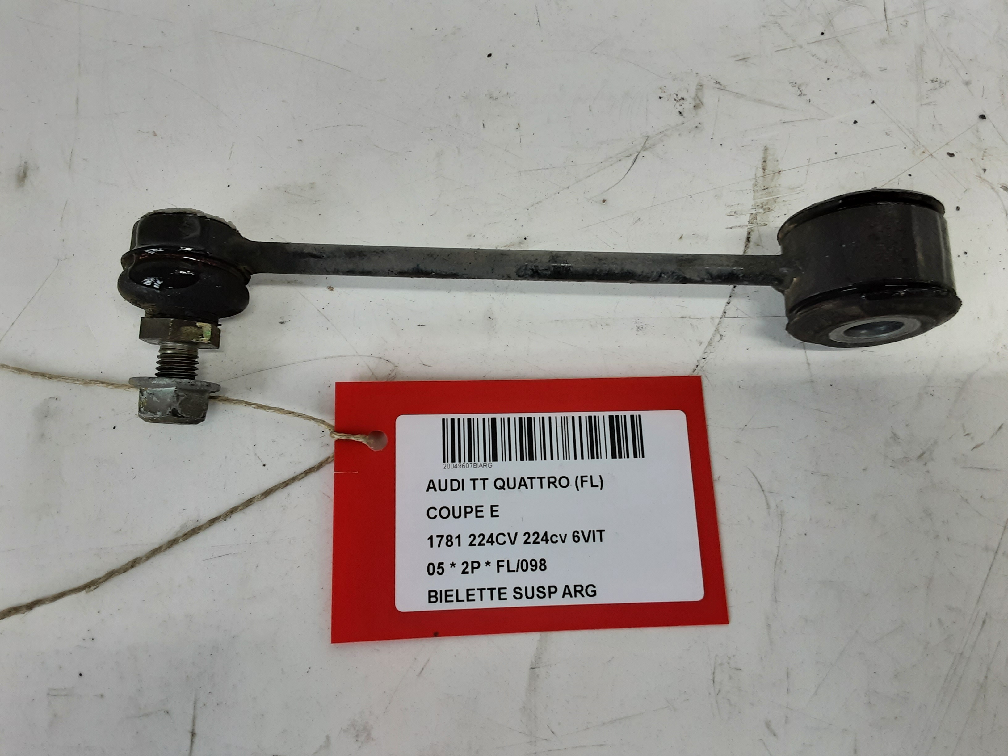 REACTIESTANG ACHTER LINKS Audi TT 10/98 - 06