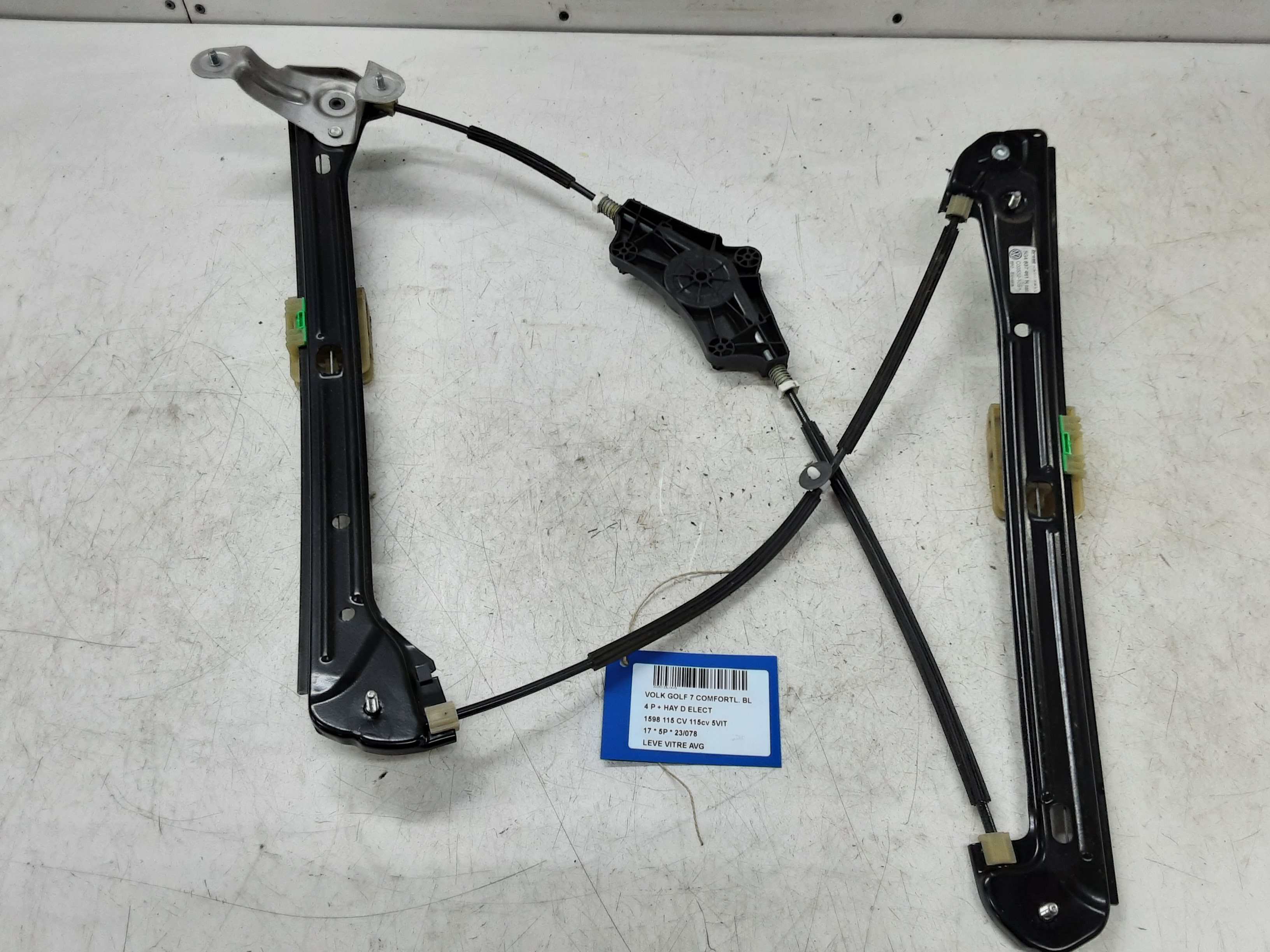 RUITMECHANISME VOOR LINKS Vw GOLF VII 1/17 - 2/20 FaceLift