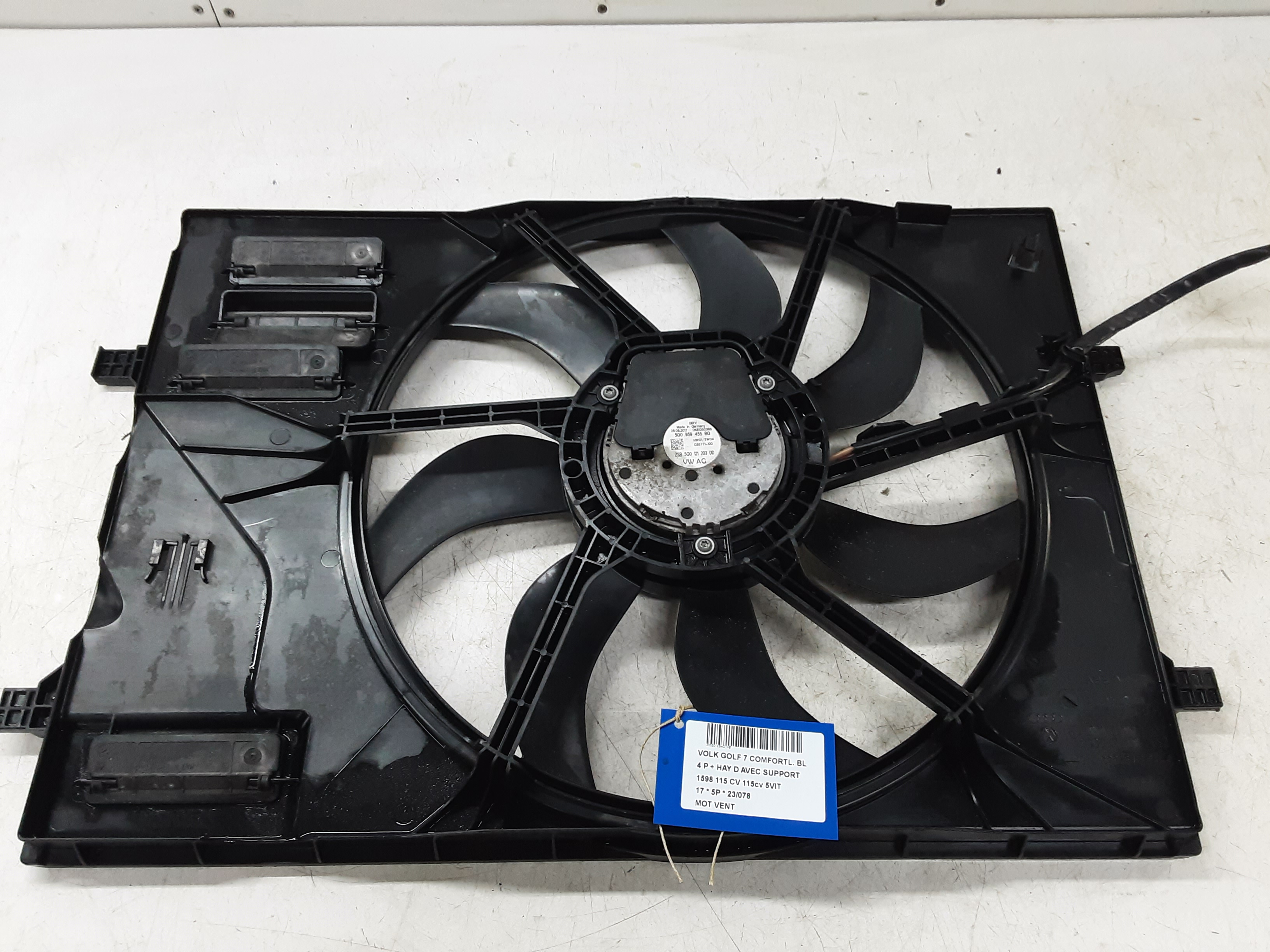 KACHEL VENTILATORMOTOR Vw GOLF VII 1/17 - 2/20 FaceLift